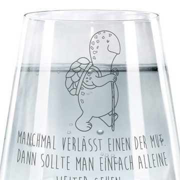 Mr. & Mrs. Panda Glas Schildkröte Wanderer - Transparent - Geschenk, Spülmaschinenfeste Tri, Premium Glas, Elegantes Design