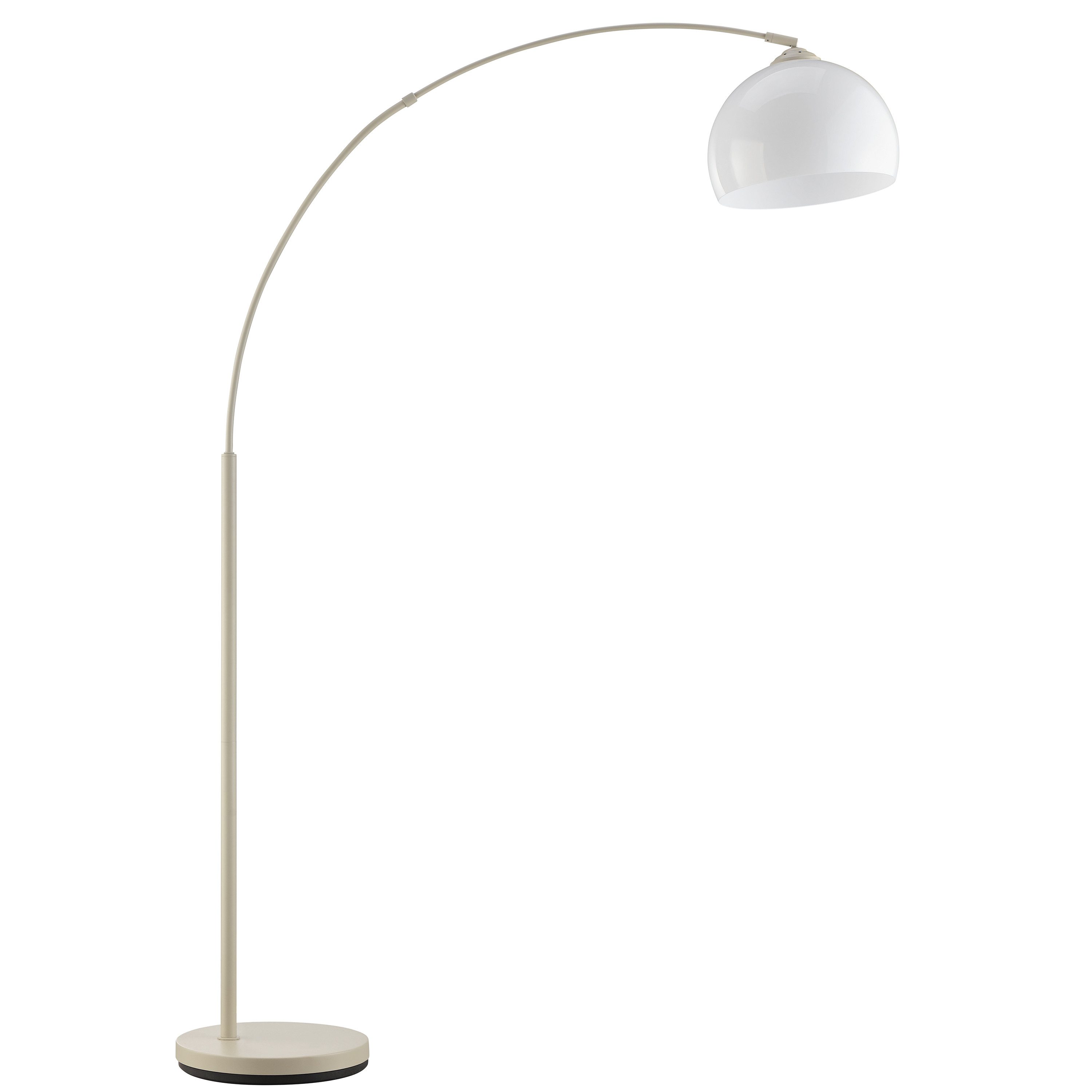 Brilliant Bogenlampe Vessa - Bogenstehleuchte, ohne Leuchtmittel, Stehlampe Wohnzimmer, H 166 cm, B 122 cm, E27-Fassung, Bogenleuchte