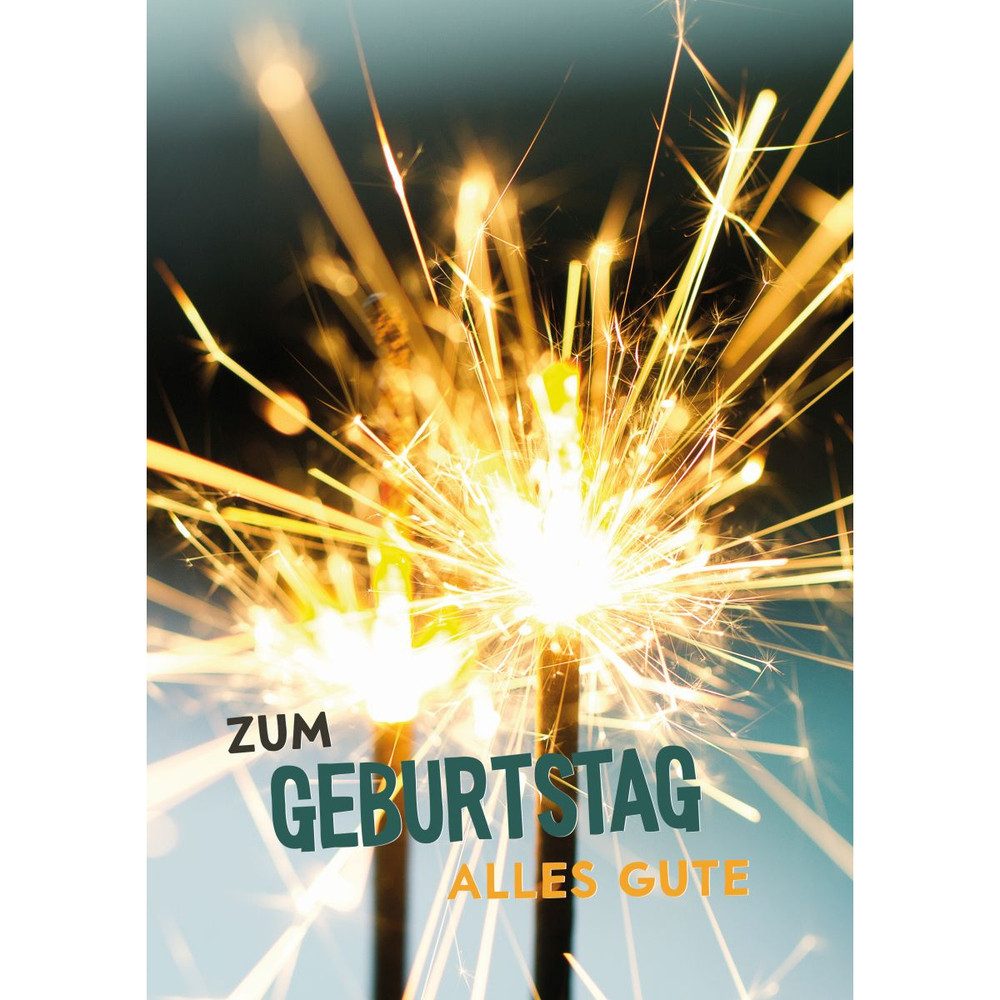 Glückwunschkarte Geburtstagskarte - Kerze -A4