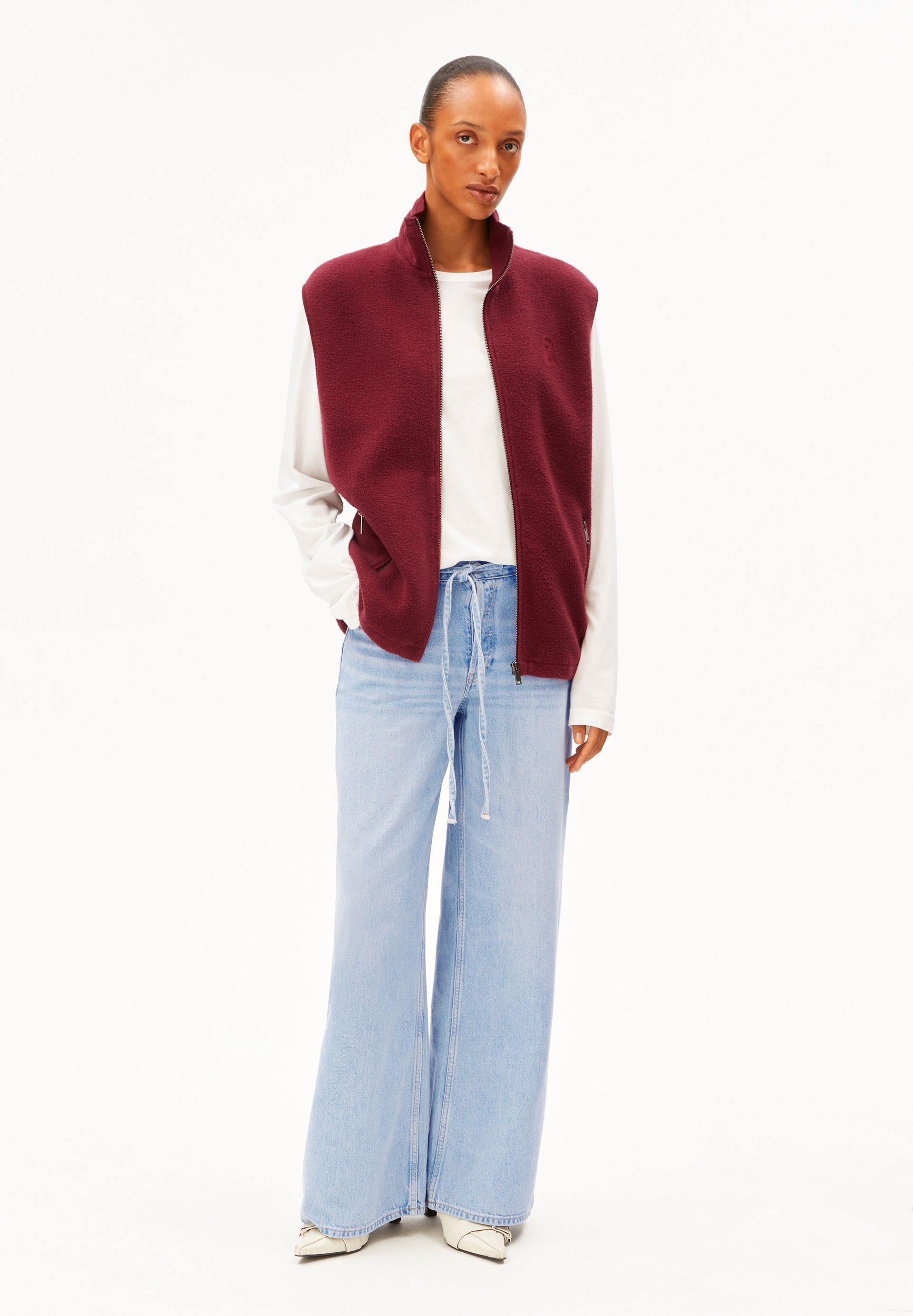 Armedangels Fleeceweste COTTON FLEECE Weste aus Bio-Baumwolle