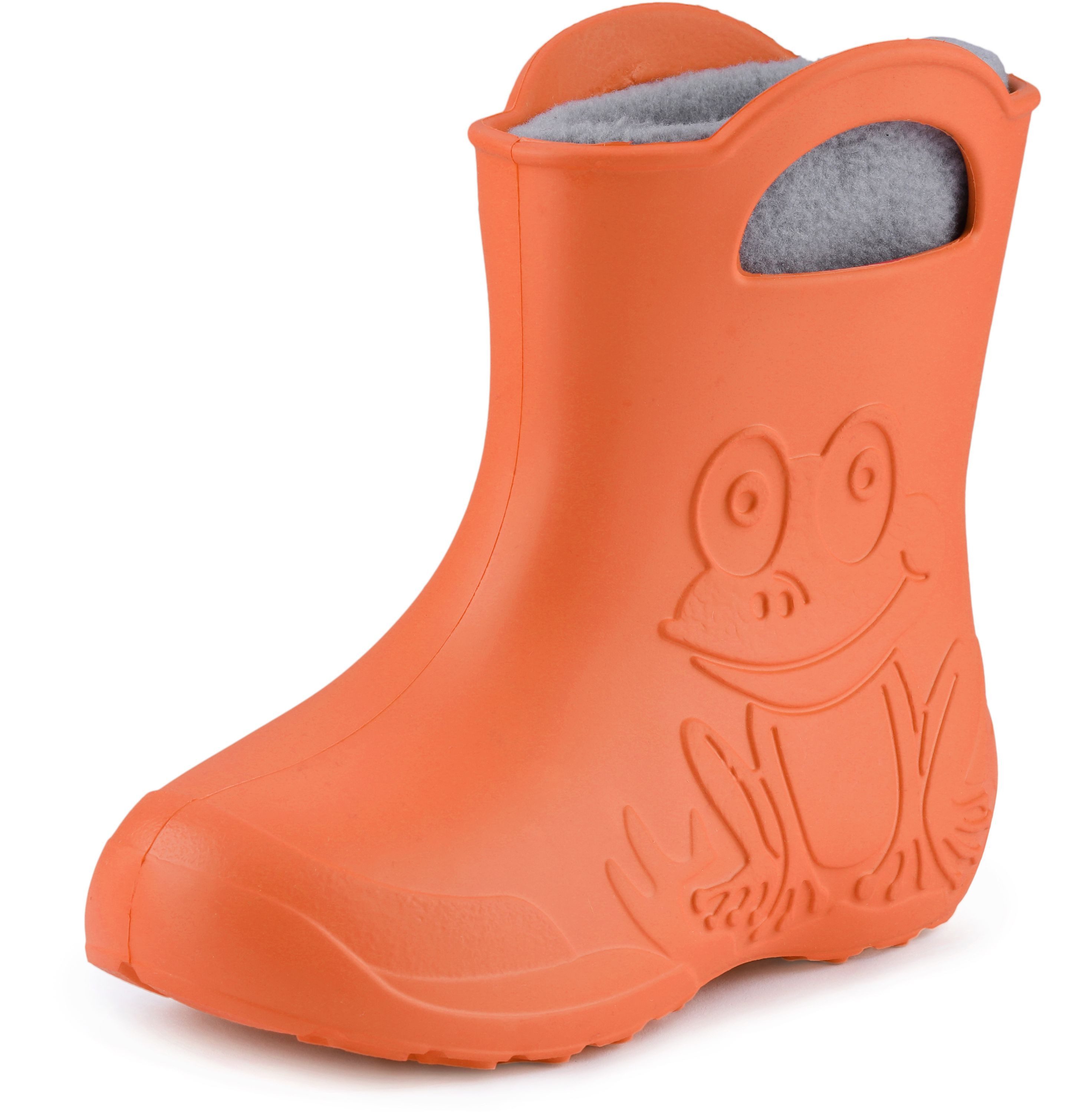 Ladeheid Kinder EVA federleichte Regenschuhe LA-CA-03 Gummistiefel mit herausnehmbares Innenfutter