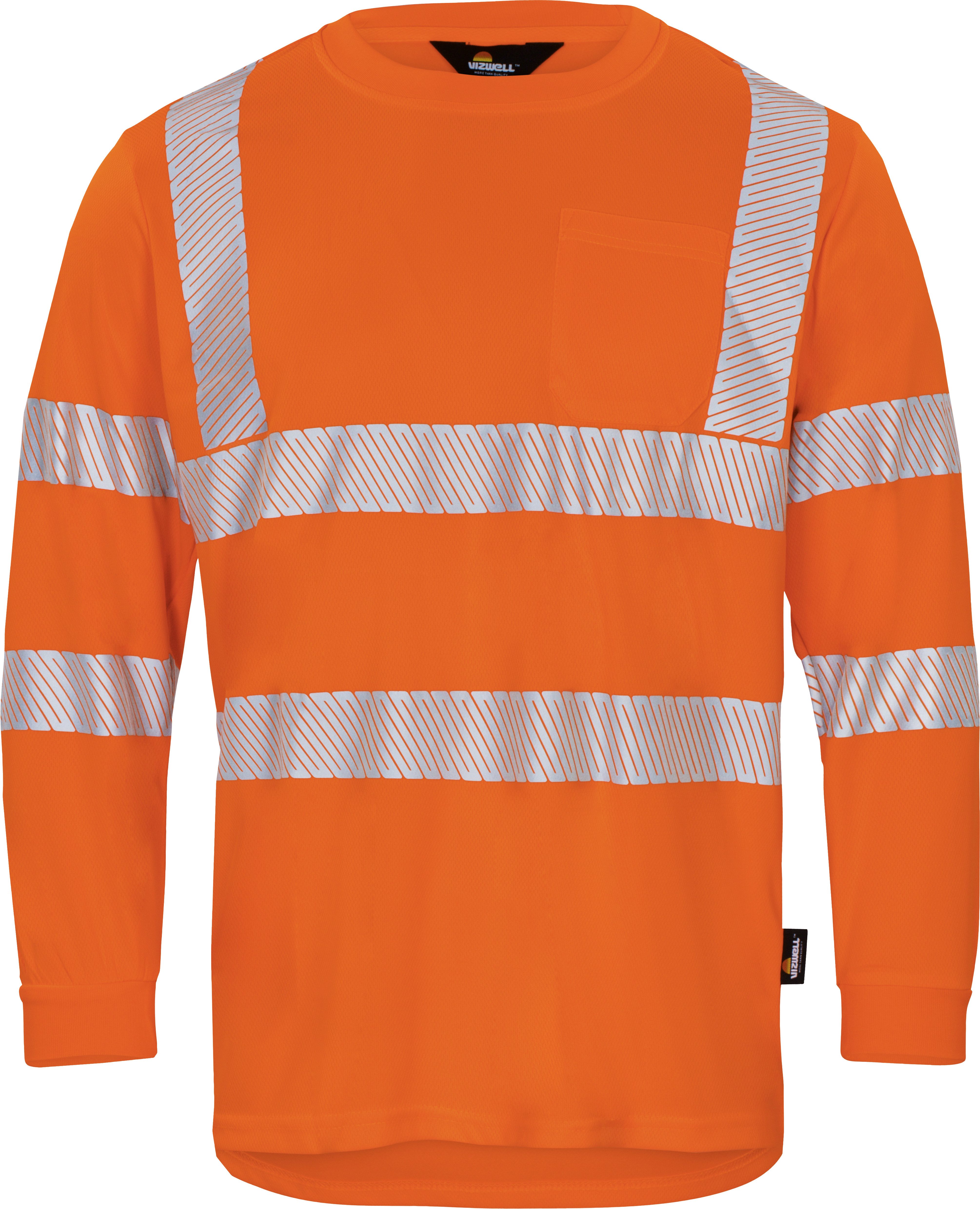 vizwell Langarmshirt Warnschutz Langarm-Shirt mit UV Schutz und Coolpass se günstig online kaufen