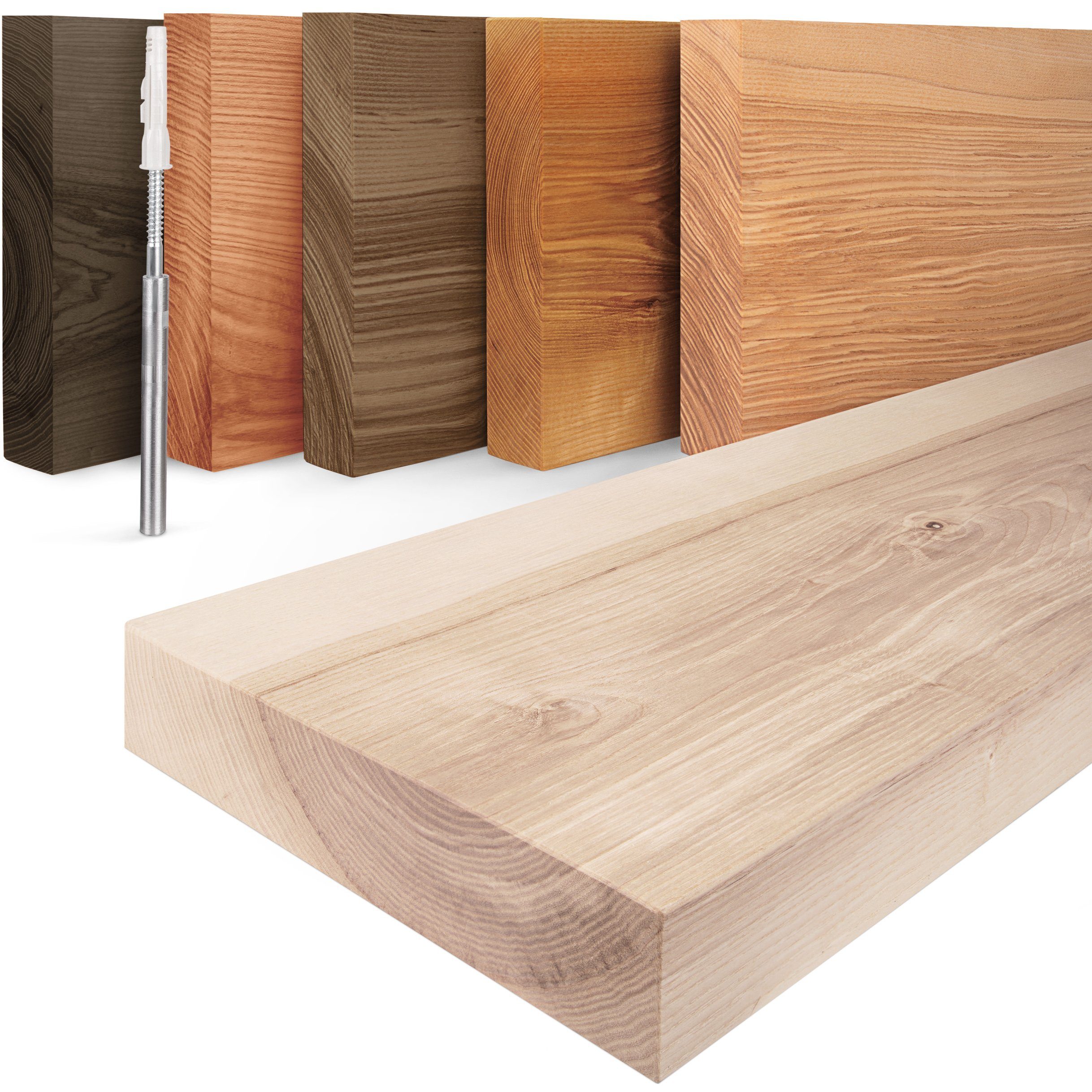 LAMO Manufaktur Wandregal Holz Gerade, Regal günstig online kaufen