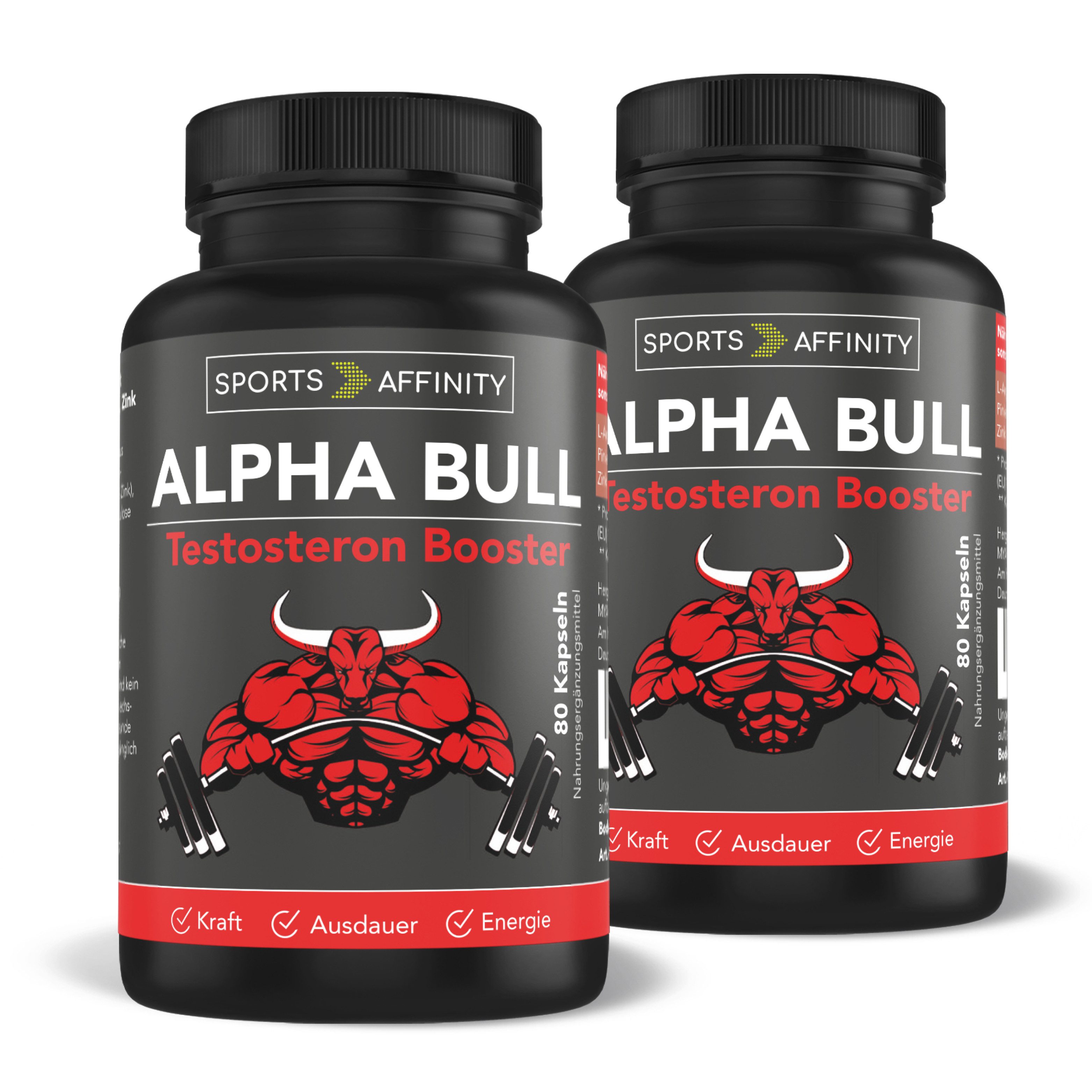 Sports Affinity Alpha Bull - L-Arginin + Zink + Pinienrindenextrakt, 80 Kapseln Kapseln, 148 g