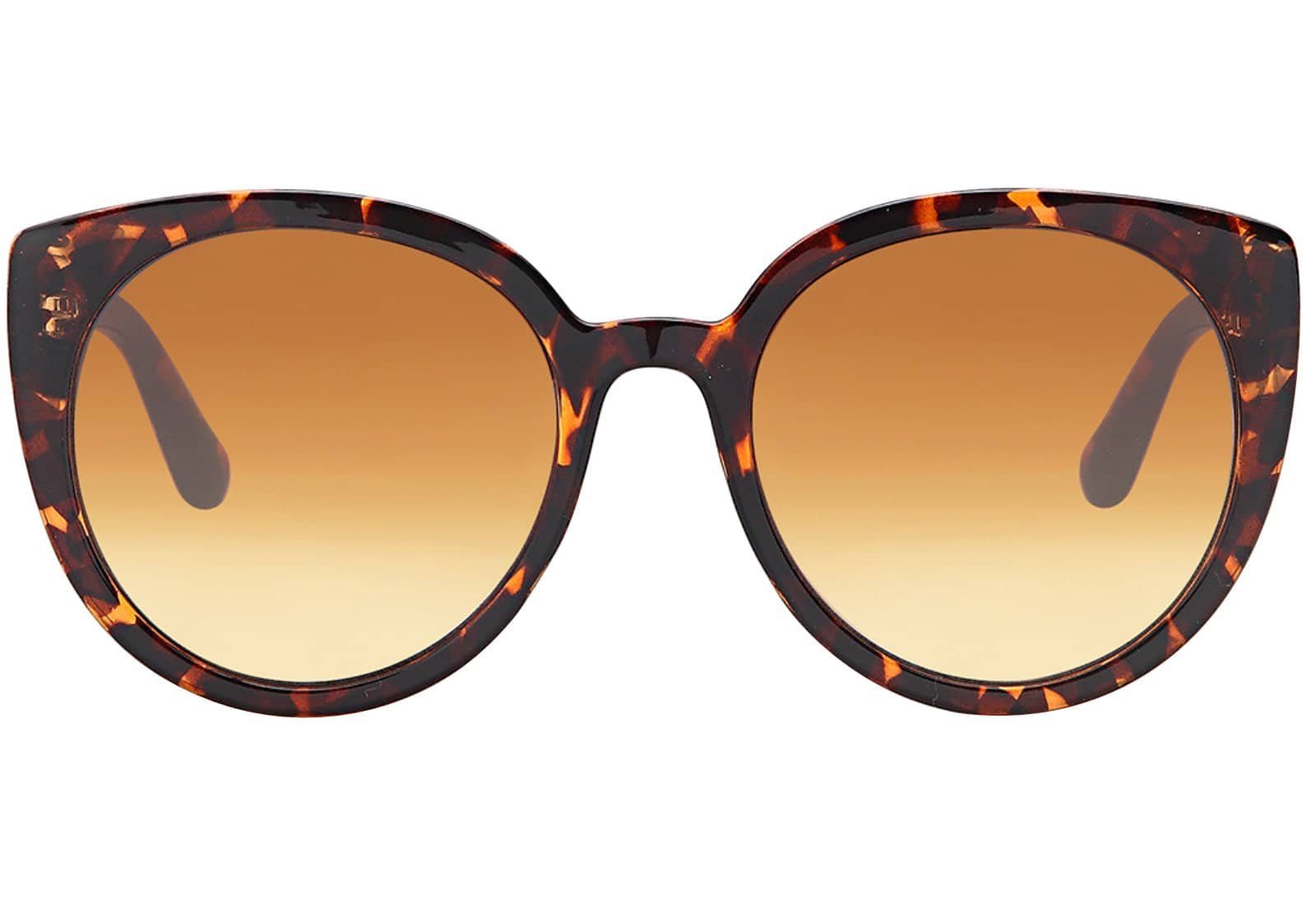 Wayfarer Damen braun Eyewear BEZLIT Linsen Zeitlose polarisierten Sonnenbrille Polarisierte für leopard mit (1-St)
