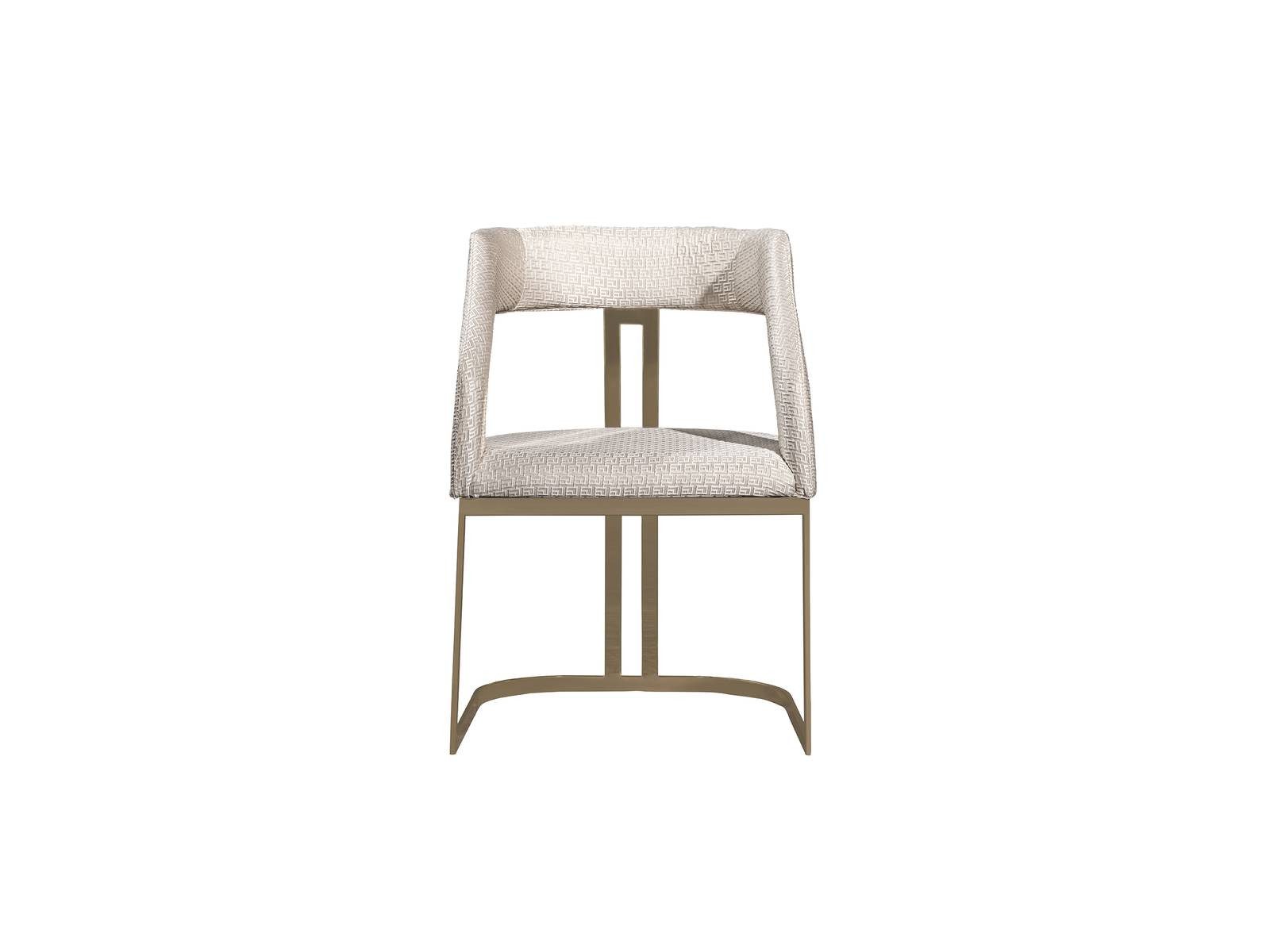 JVmoebel Esszimmerstuhl Beiger Holzstuhl mit Textilpolster und modernem Design (1 St), Made in Europe