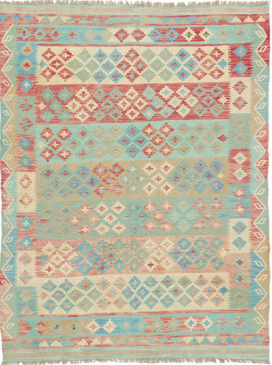 Orientteppich Kelim Heritage Nain Afghan rechteckig, Trading, 3 mm Orientteppich, Handgewebter Moderner Höhe: 148x196