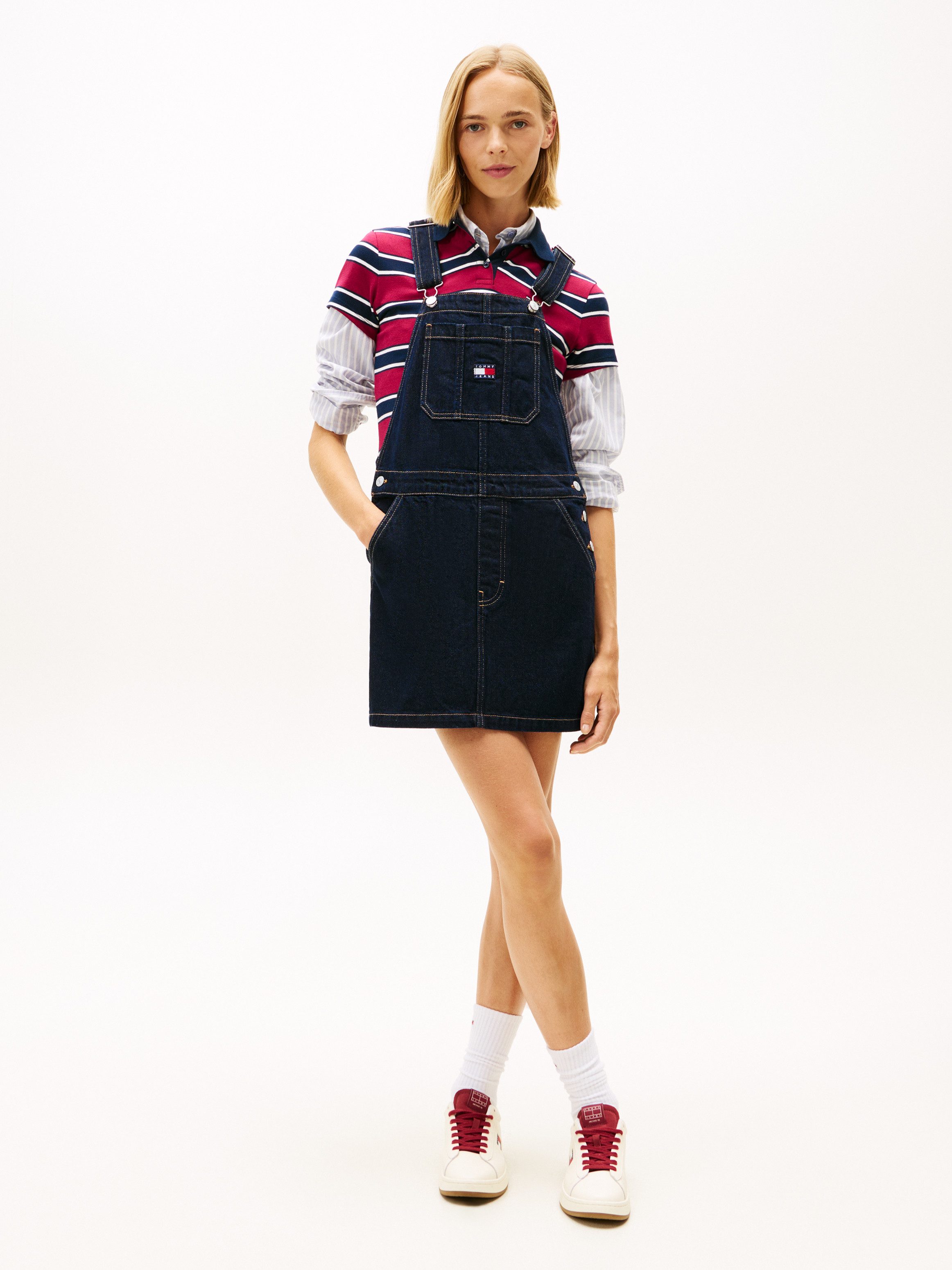 Tommy Jeans Latzkleid DUNGAREE DENIM DRESS EI5050 EXT