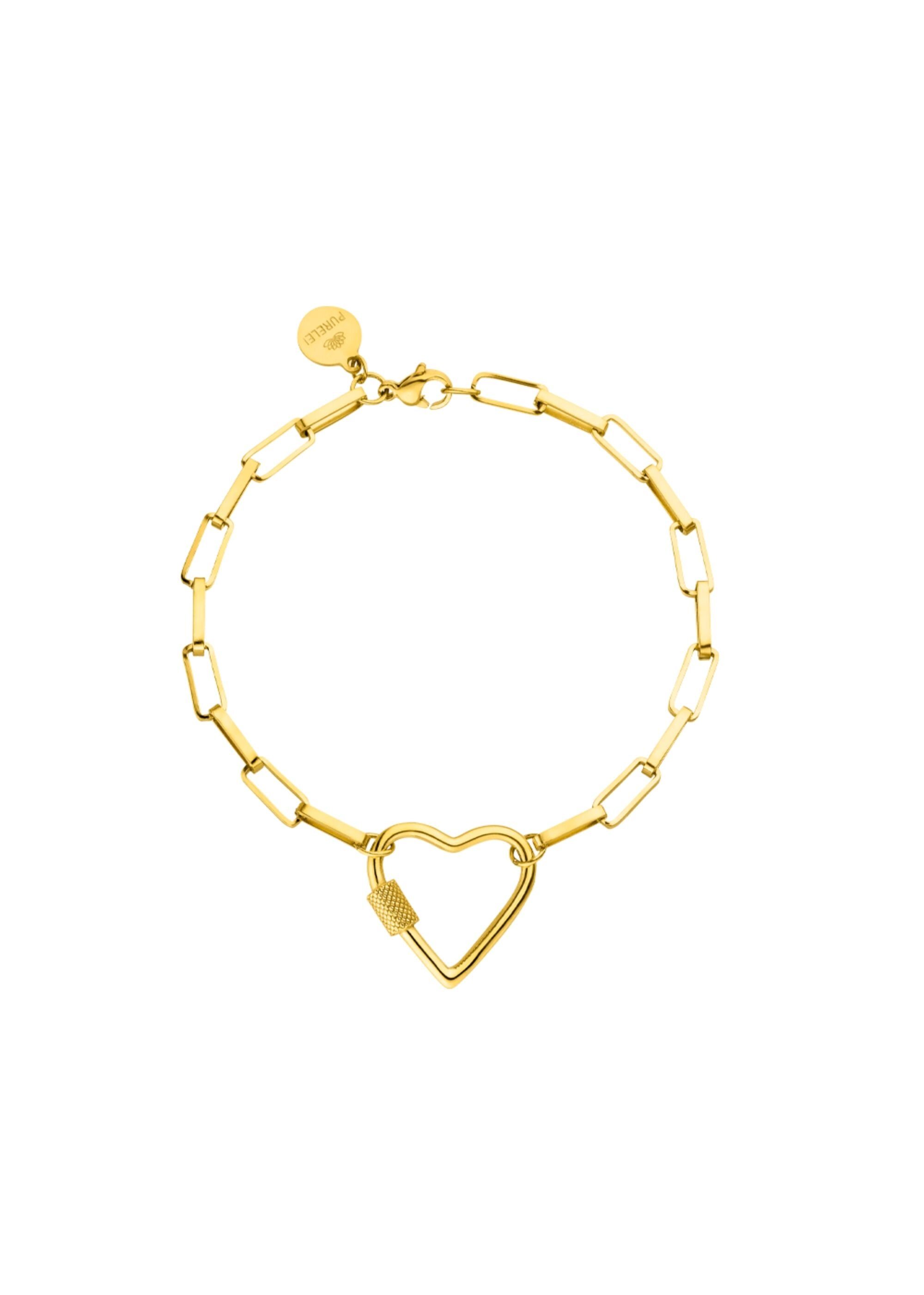 Purelei Edelstahlarmband Palekana Heart, mit eckigen günstig online kaufen