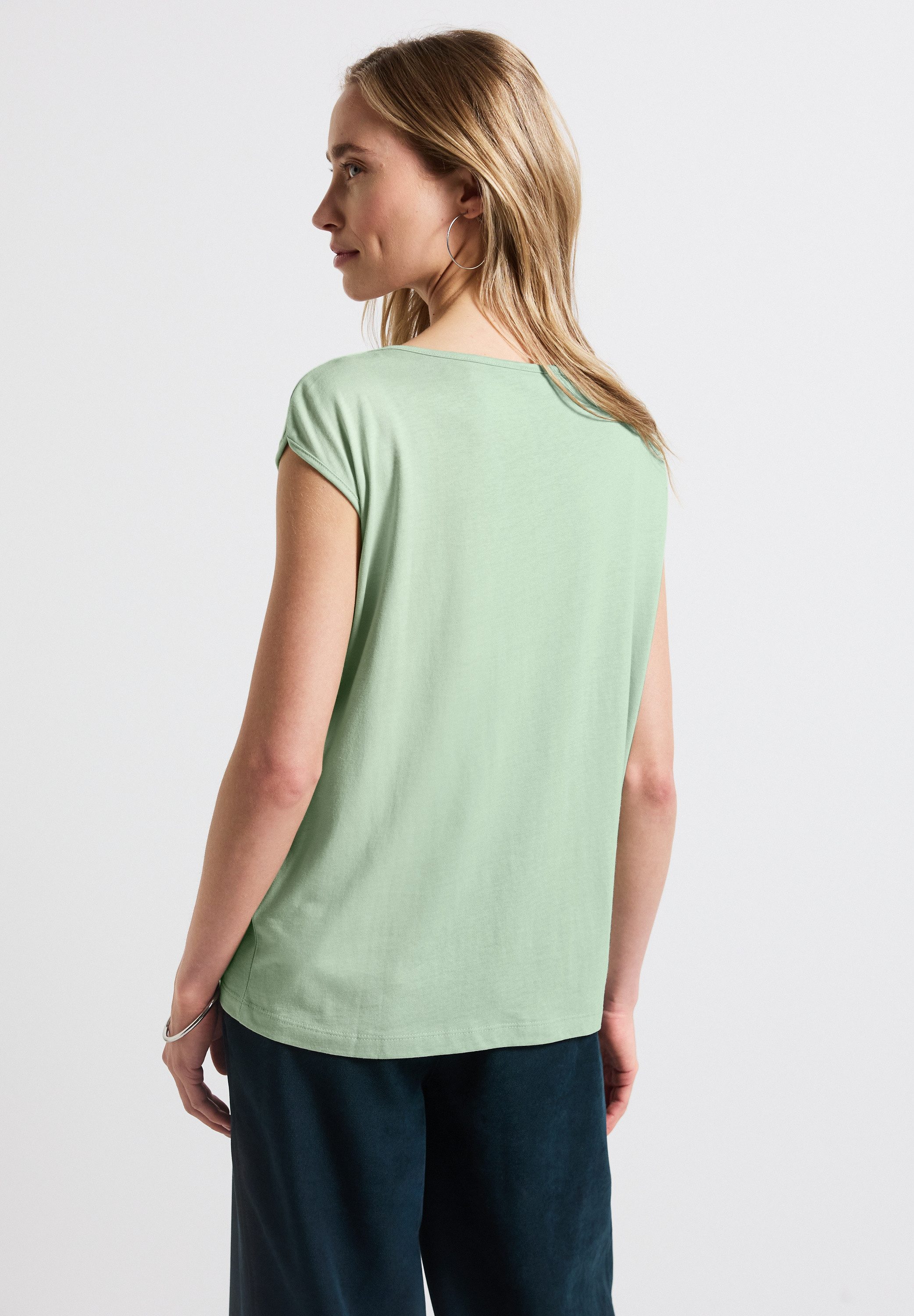 STREET ONE T-Shirt mit U-Boot-Ausschnitt günstig online kaufen