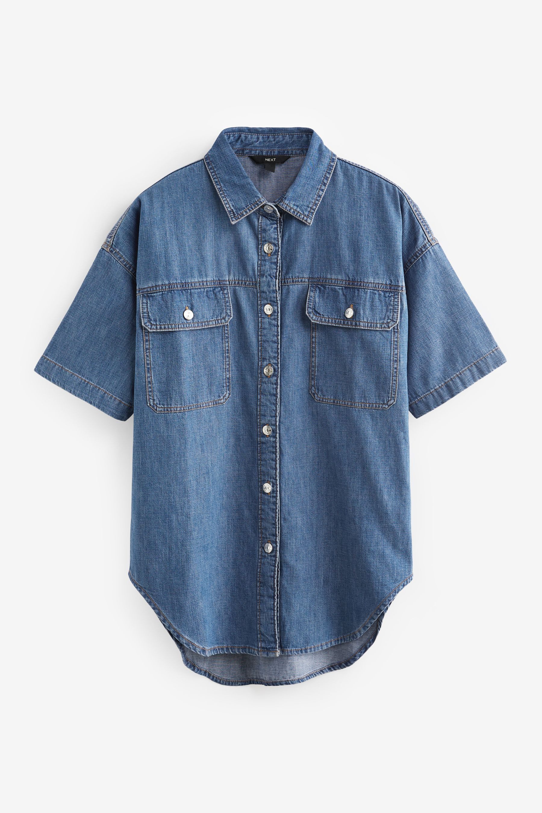 Next Jeanshemd Kurzärmeliges Jeanshemd (1-tlg) günstig online kaufen