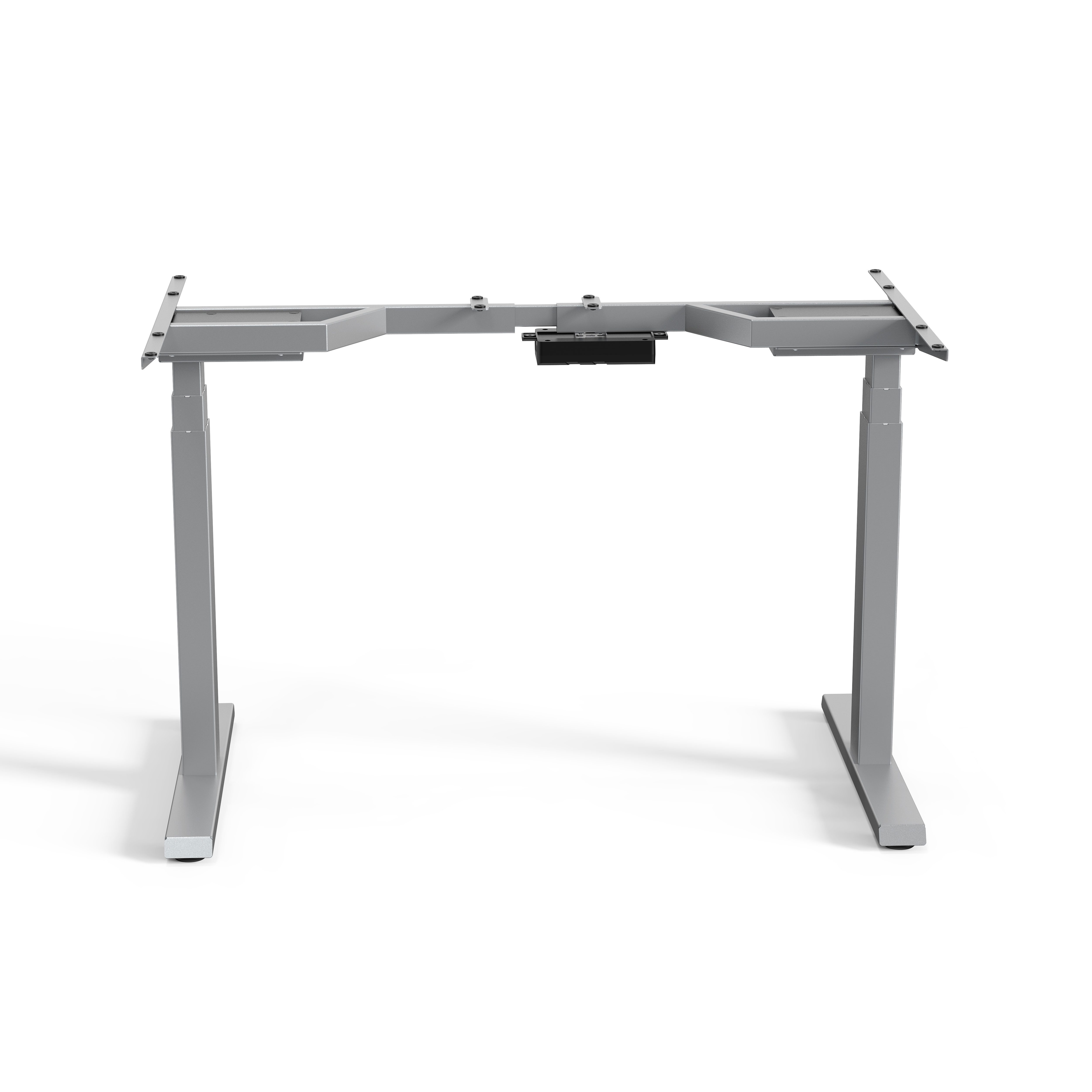 Xantron Tischgestell elektrisch mit 2 Motoren, höhenverstellbar grau, EDS08-G (LED-Display mit 3 Speicherplätzen & Timer), Tragkraft 125kg, Hubgeschwindigkeit 38mm/s
