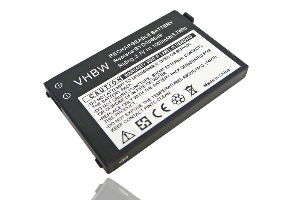 vhbw Ersatz für Philips BYD001743, BYD006649, BYD005975, BYD002518 für Akku Li-Ion 1000 mAh (3,7 V)