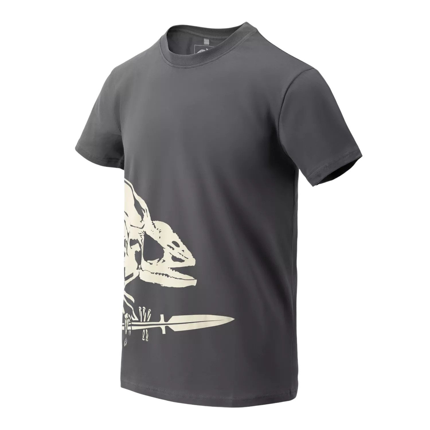 Helikon-Tex T-Shirt Helikon-Tex T-Shirt aus Baumwolle, Skeleton, grau (1-tlg) leicht, mit Motiv