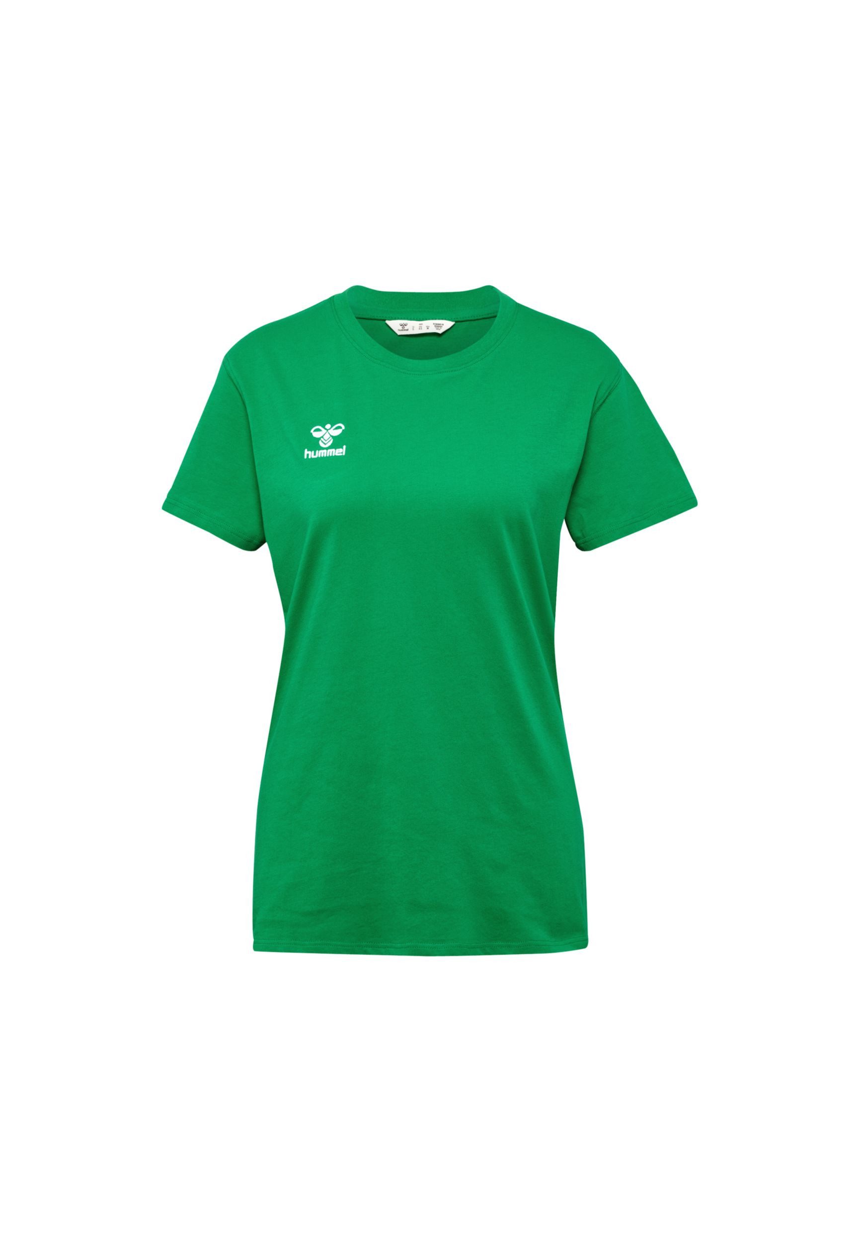hummel T-Shirt Rundhalsausschnitt gesticktes Logo Regular günstig online kaufen