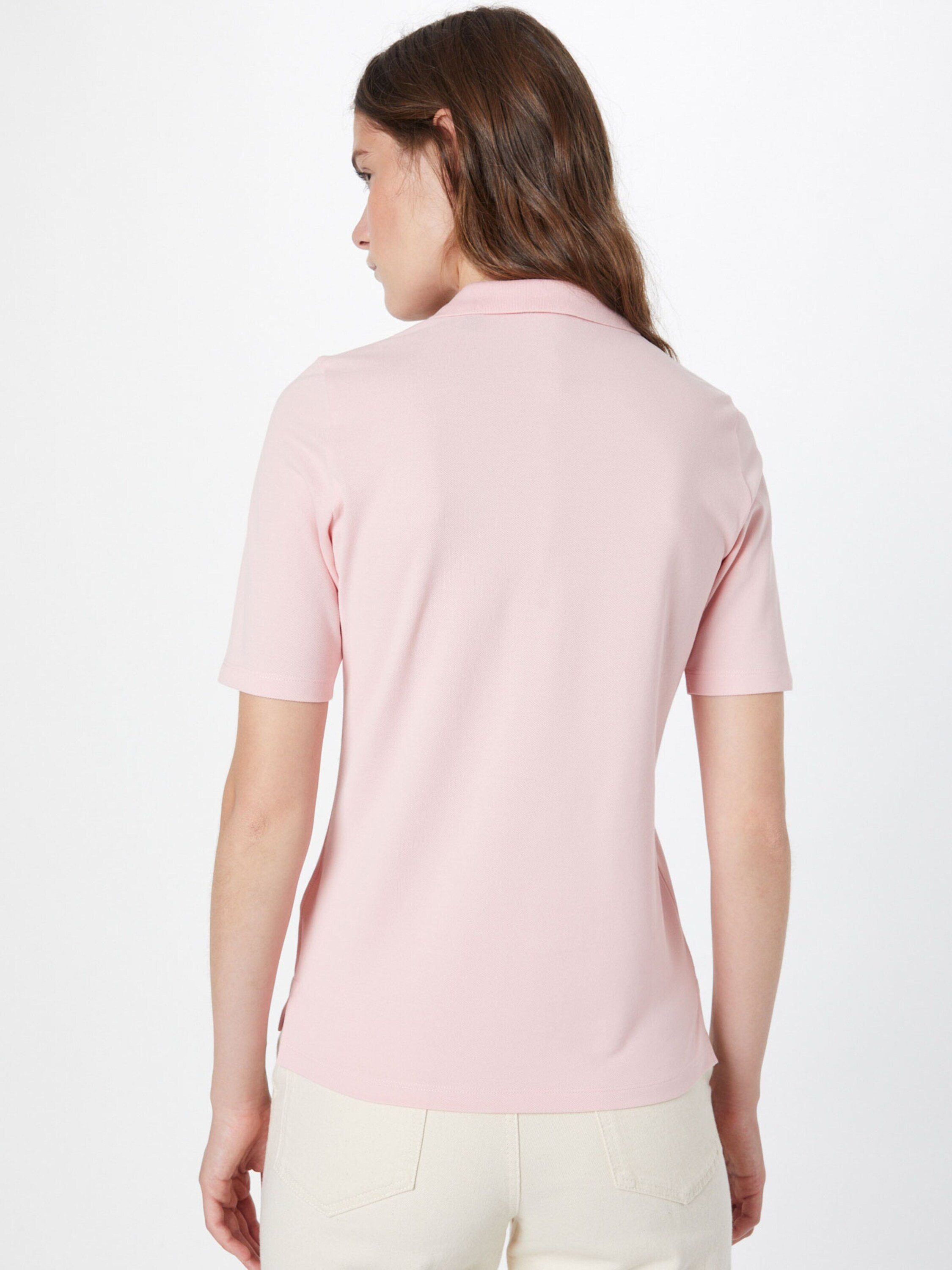 Rosa Stickerei T-Shirt (1-tlg) Gant