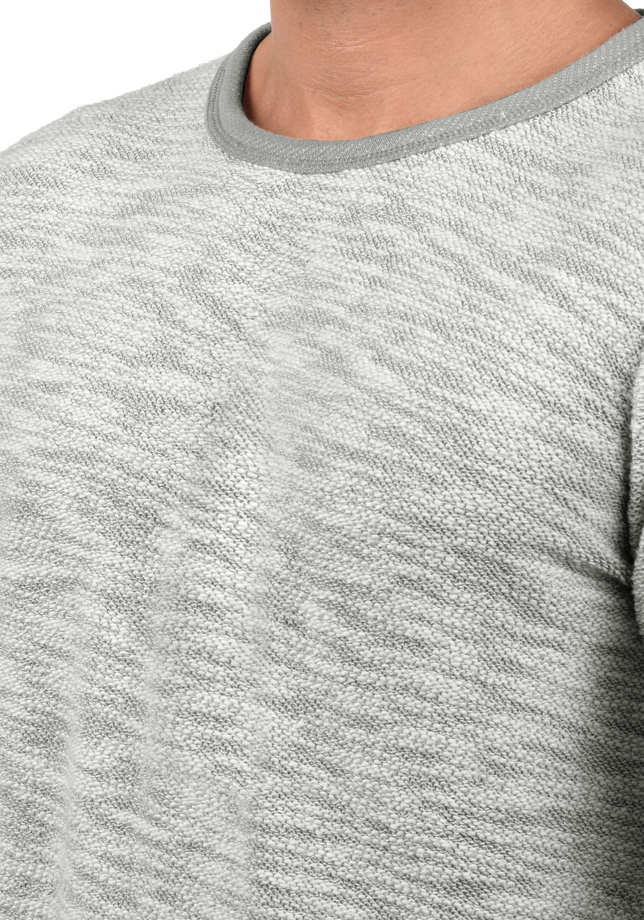 Solid Sweatshirt SDFlocks Sweatpullover Mid Grey aus Material (2842) Flock-Sweat