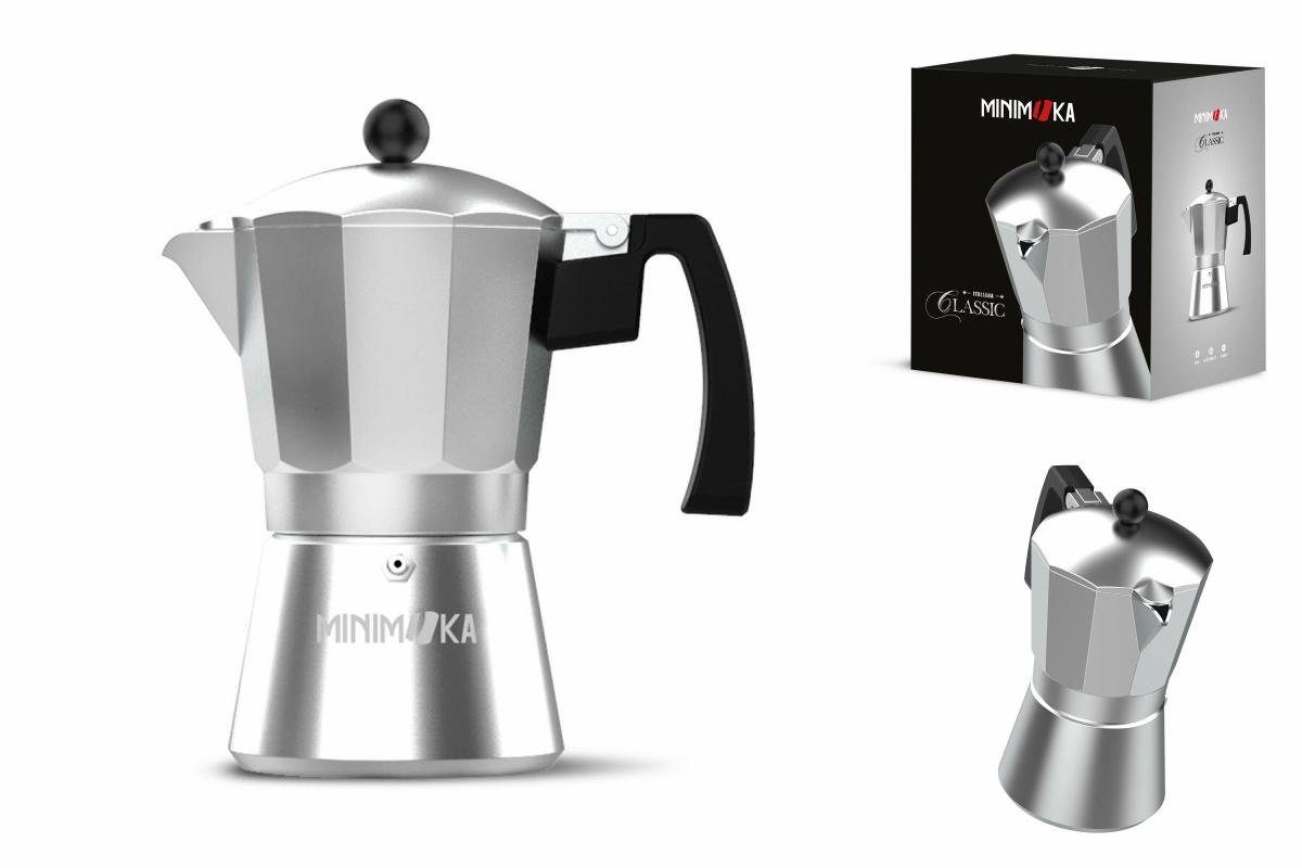 Taurus Espressokocher Kaffeemaschine A Silberfarben 9T Taurus Italienische KCP9009 MINI MOKA