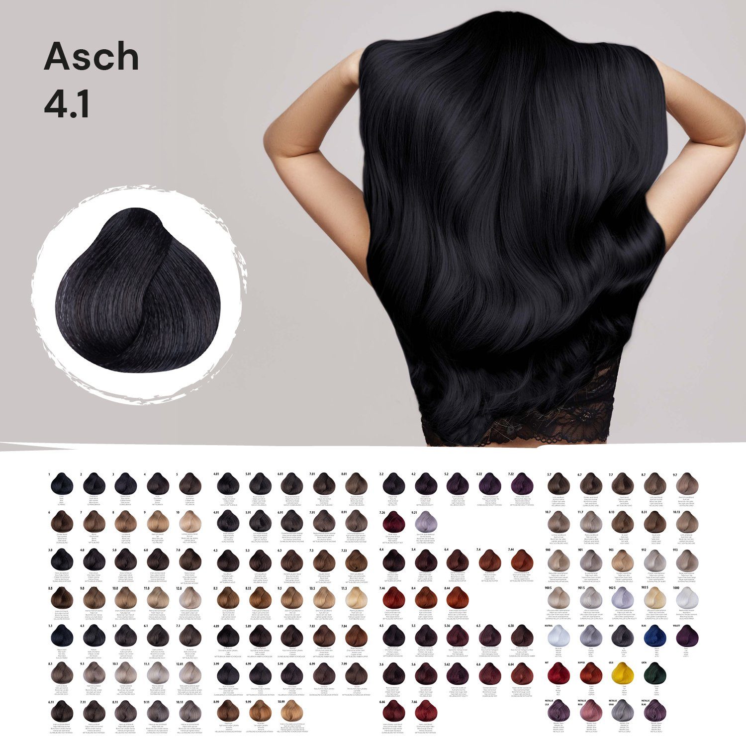 Femmas Premium Haarfarbe Femmas Hair Color, 1-tlg., Profi-Qualität