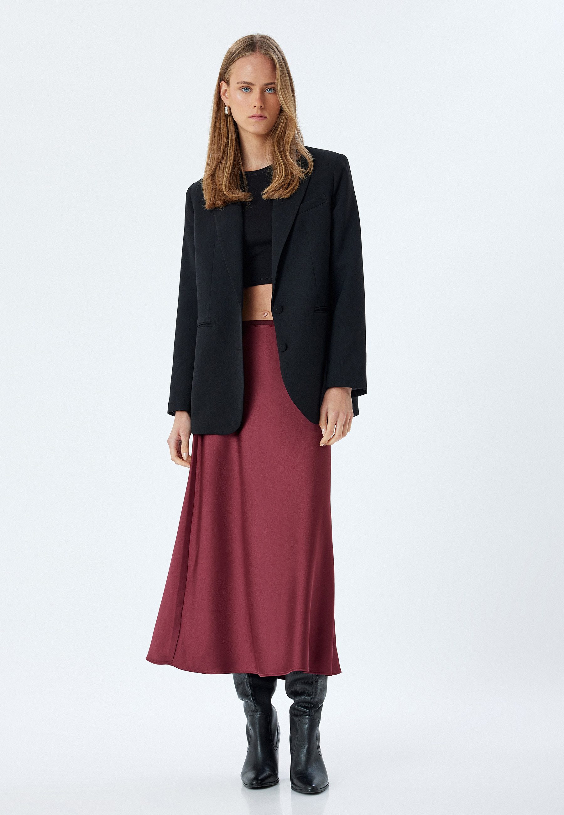 Koton Midirock Midi Länge A Form