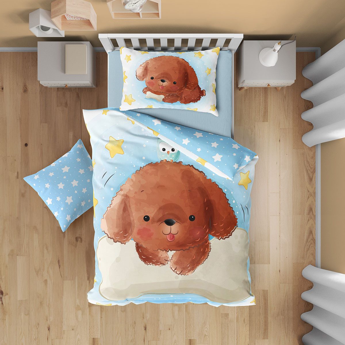 Faro Kinderbettwäsche Hund, Renforcé, 2 teilig