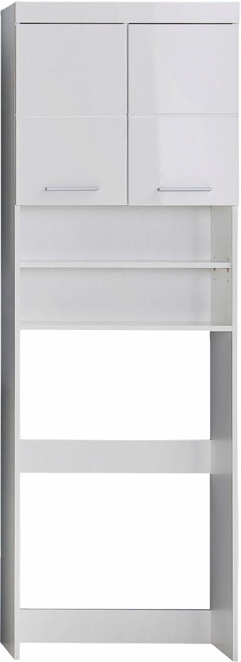 INOSIGN Waschmaschinenumbauschrank Avena Höhe 187 weiß/weiß matt weiß 60 cm für | Hochglanz cm, Nische Waschmaschinen Breite