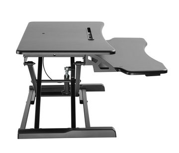 HALTERUNGSPROFI Schreibtischaufsatz HALTERUNGSPROFI Steh-Sitz Aufsatz für Schreibtisch GTS-011, Höhenverstellbar, mit Gasdruckfeder