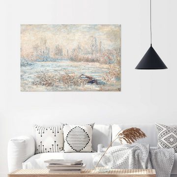 Posterlounge Wandfolie Claude Monet, Frost bei Vétheuil (Le Givre), Wohnzimmer Malerei