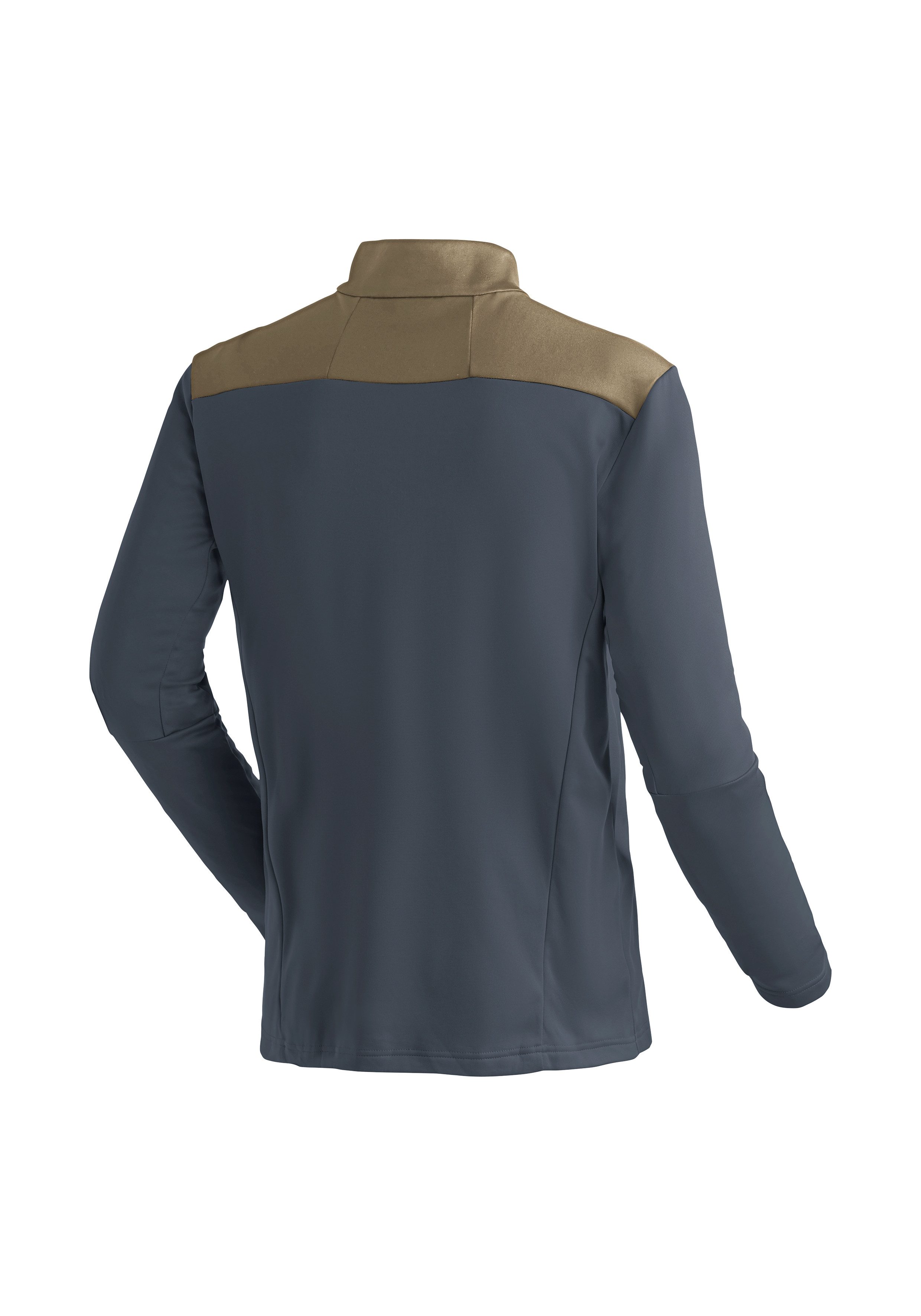 Maier Sports Rollkragenpullover Felian Herren Midlayer, pflegeleichtes Half-Zip Fleece, Regular Fit