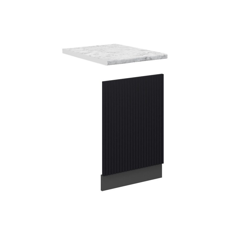Vicco Frontblende Fame-Line, Schwarz gestreift/Anthrazit, 45 cm, AP Marmor (1 St)