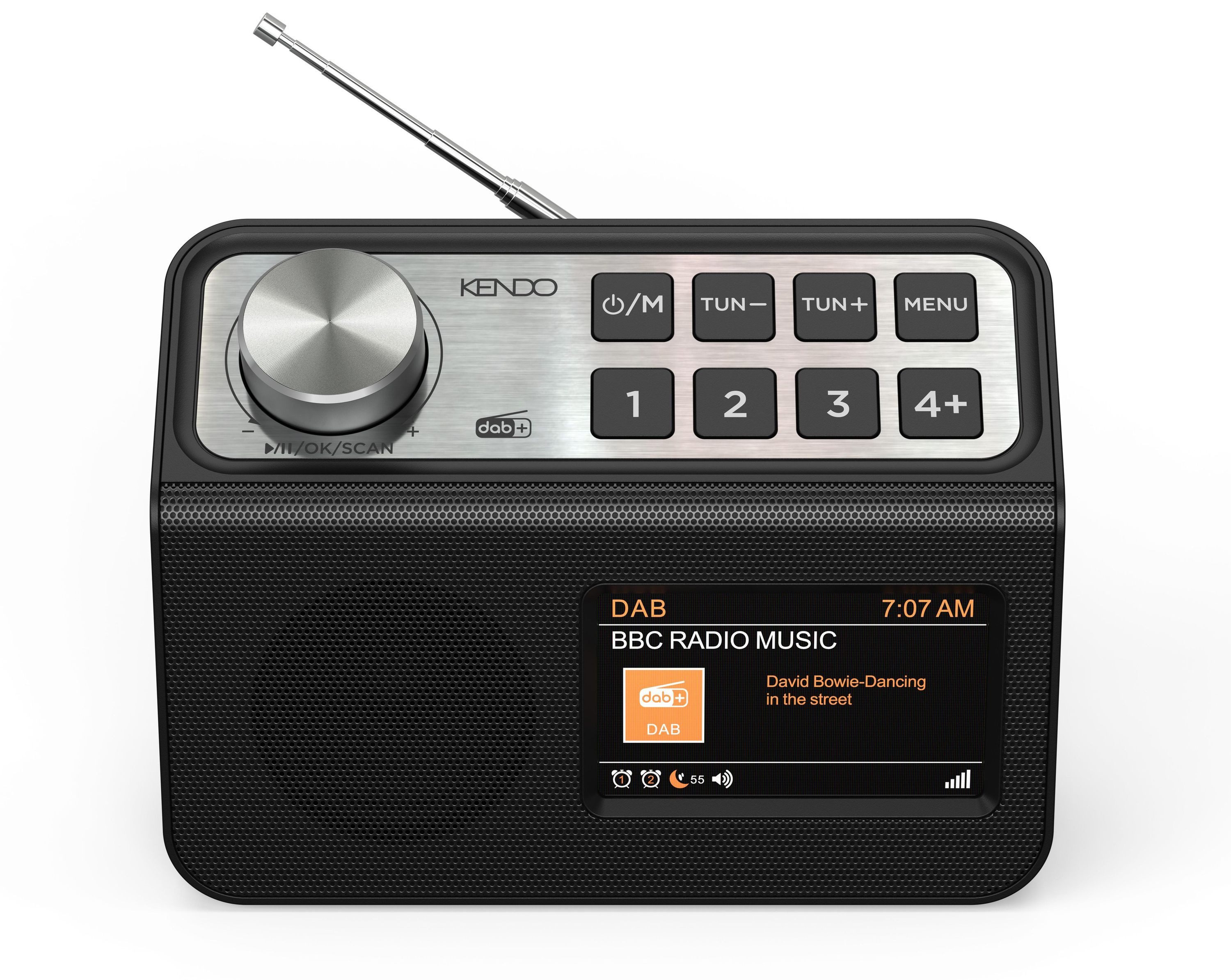 Kendo DAB RADIO 1 Radio (DAB+ Radio mit Bluetooth 5.3, TFT-Display und Sleep Timer)