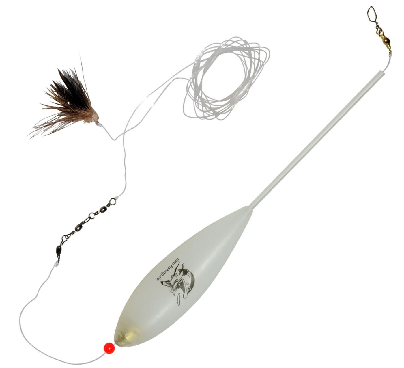 Dieter Eisele Vorfachschnur Dieter Eisele Forellen Sbirolino 25g Vorfach mit Fliege, (1-St)