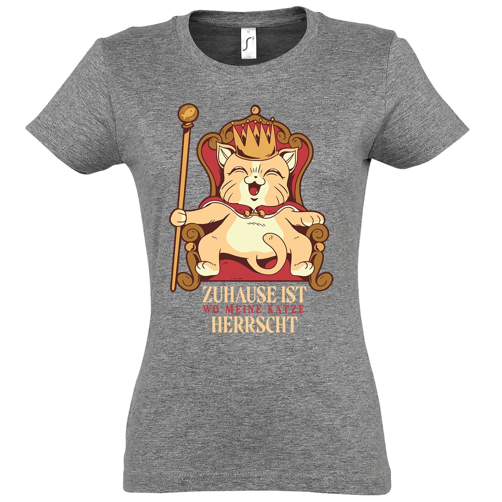 T-Shirt Meine Katze Herrscht Zuhause Damen T-Shirt
