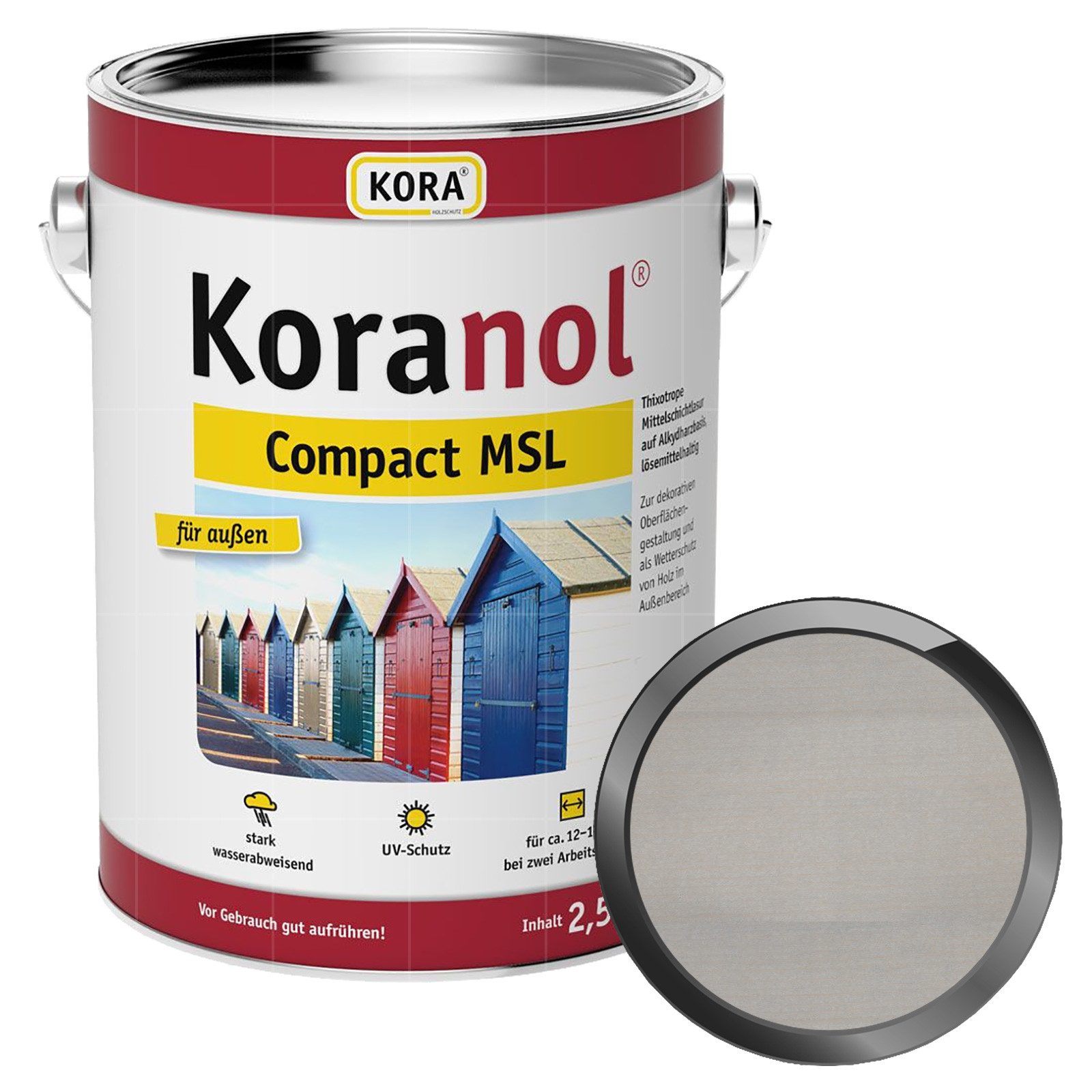 KORA Holzschutzlasur Koranol Compact MSL - 2.5 Ltr