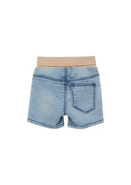 s.Oliver Shorts Jeans-Shorts mit Elastikbund Streifen-Detail