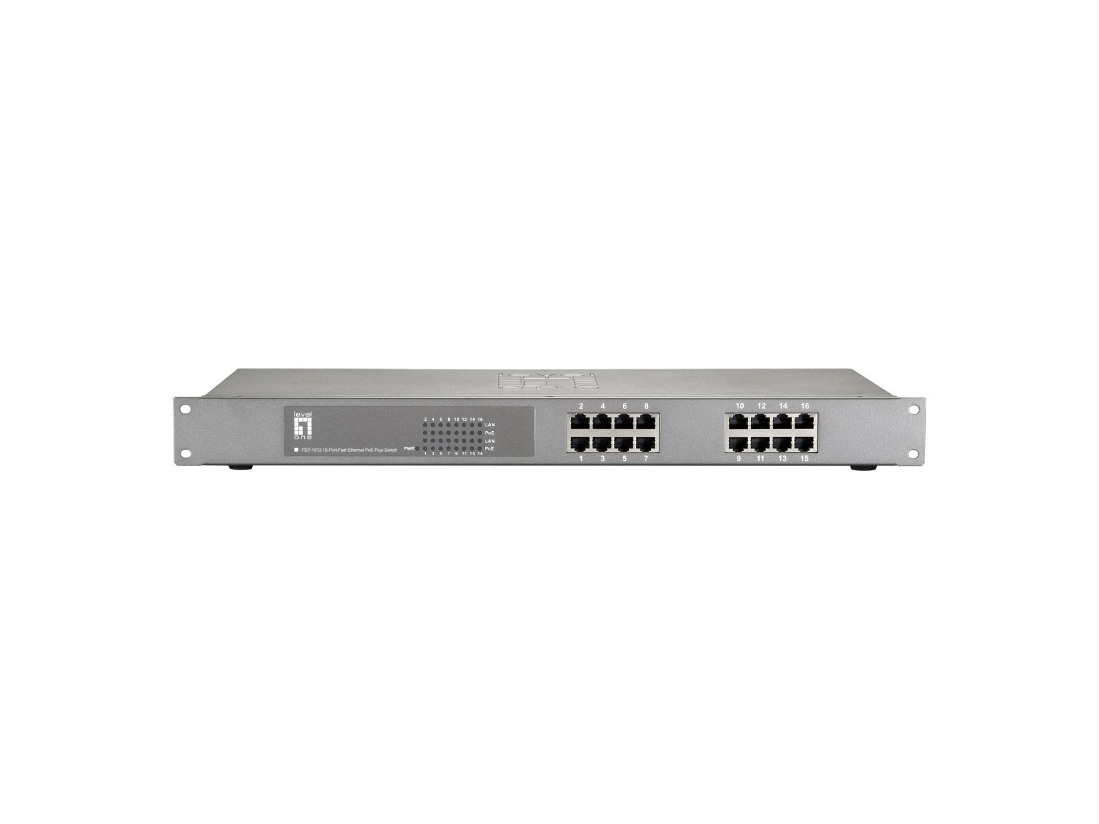Levelone FEP-1612W120 - Switch - 16 x 10/100 (PoE) Netzwerk-Switch