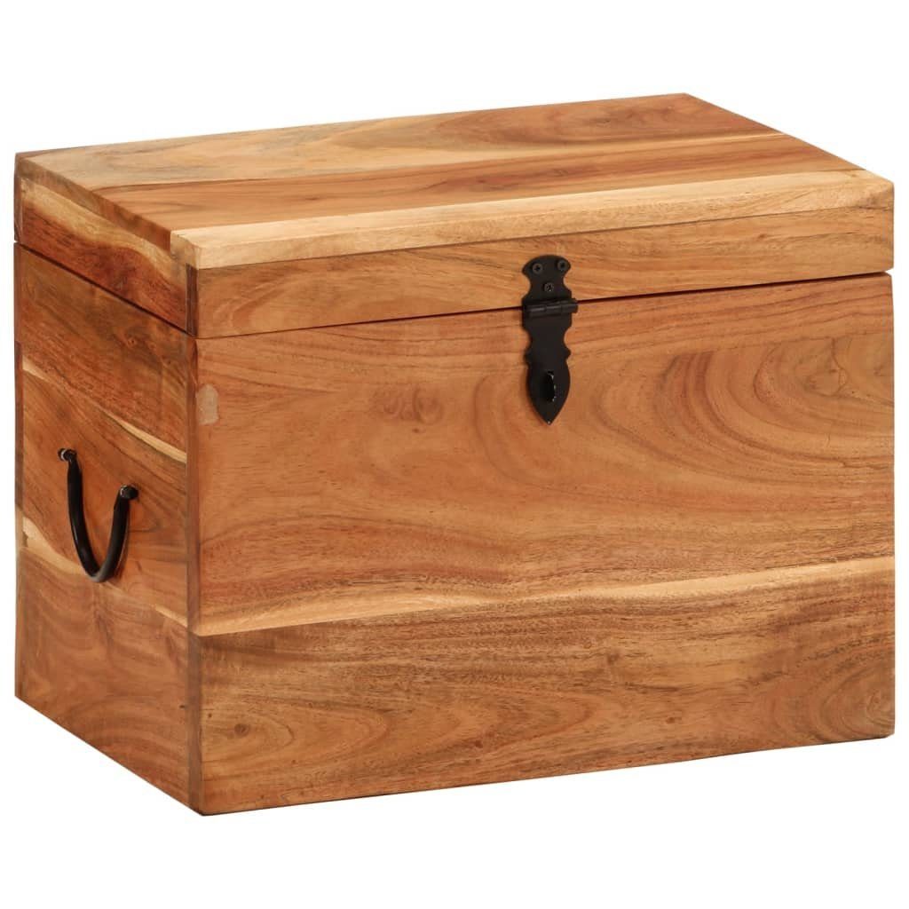 Massivholz Aufbewahrungsbox Aufbewahrungsbox 39x28x31 St) cm vidaXL Akazie (1