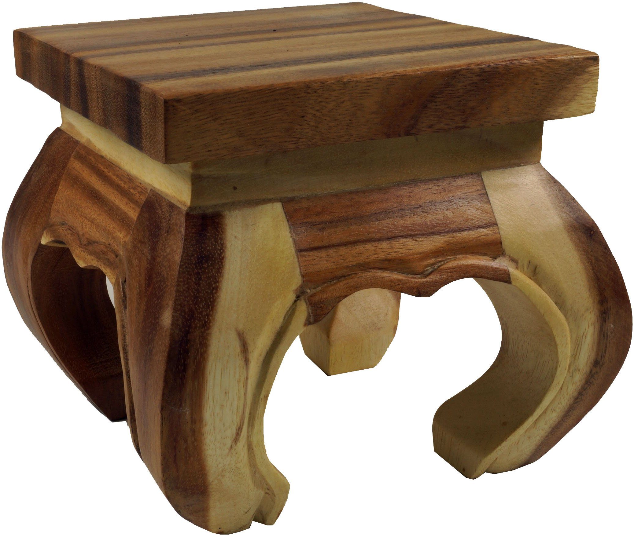 Guru-Shop Couchtisch »Mini Opiumtisch, Blumenbank aus Massivholz