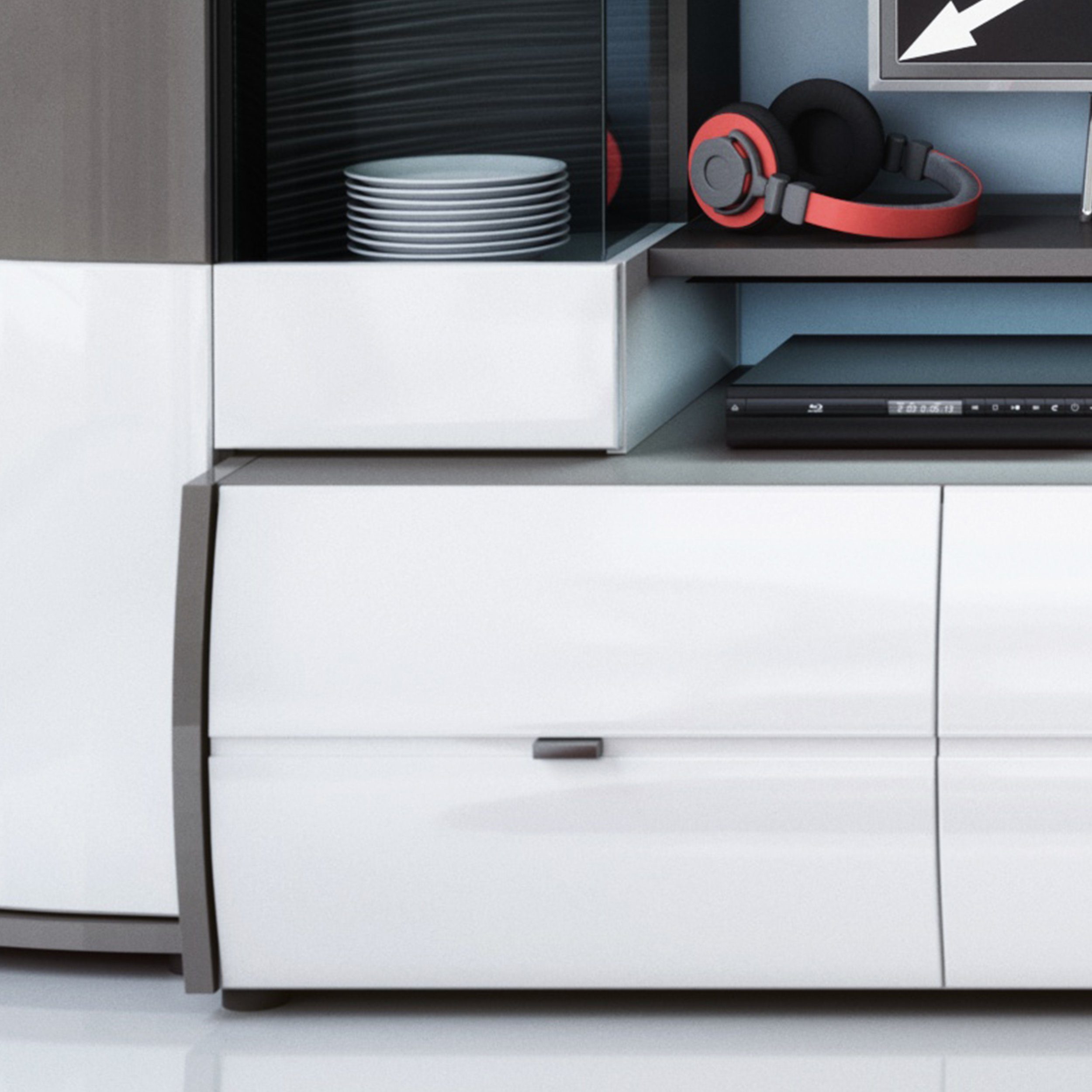 freiraum Wohnwand Trendy, 300 x 193,3 x 53,2 cm (B/H/T)