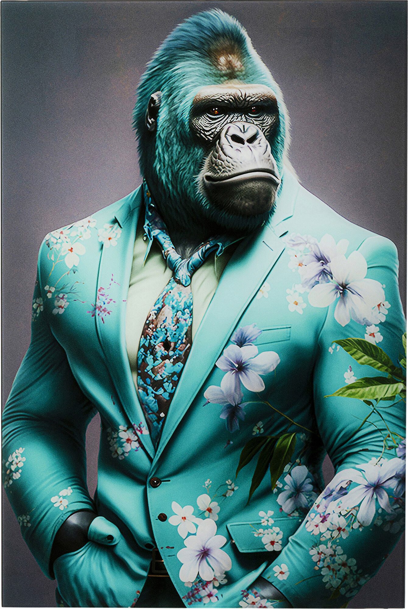 Kare Design Glasbild Glasbild Mister Gorilla günstig online kaufen
