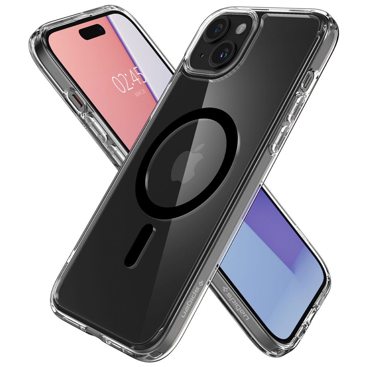 Spigen Backcover Spigen Ultra Hybrid Backcover MagSafe Apple iPhone 15 - Schwarz