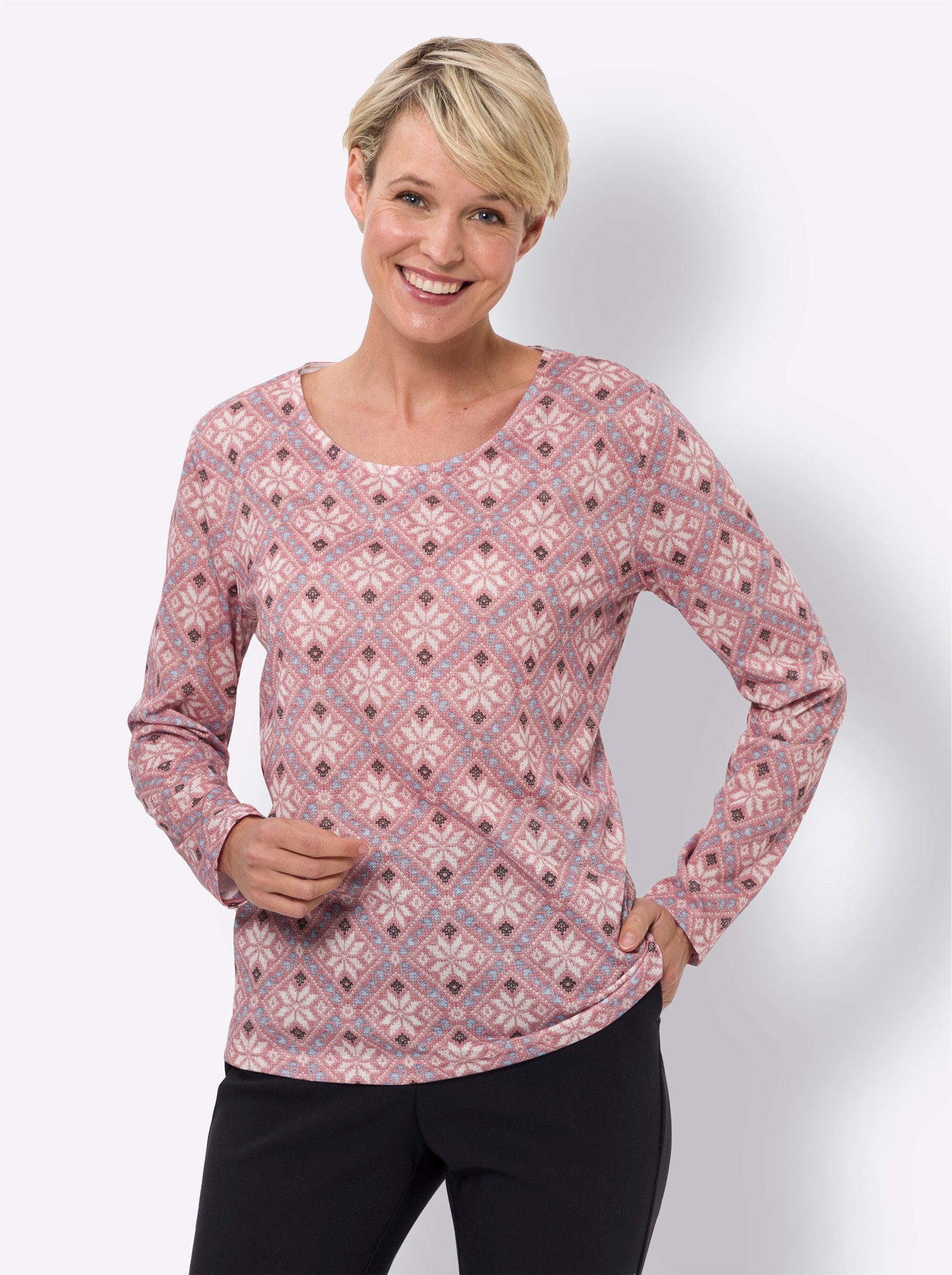 Sieh an! T-Shirt Langarmshirt . günstig online kaufen