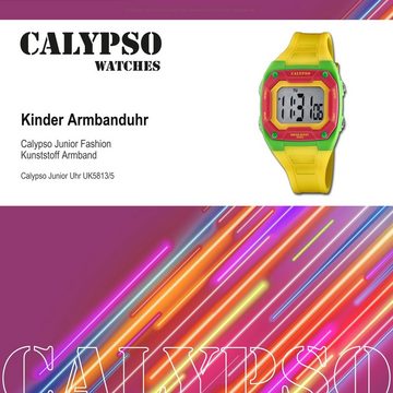 CALYPSO WATCHES Digitaluhr Calypso Kinder Jugend Uhr Digital K5813/5, Kinder, Jugenduhr eckig, mittel (ca. 39mm), Kunststoffarmband, Fashion