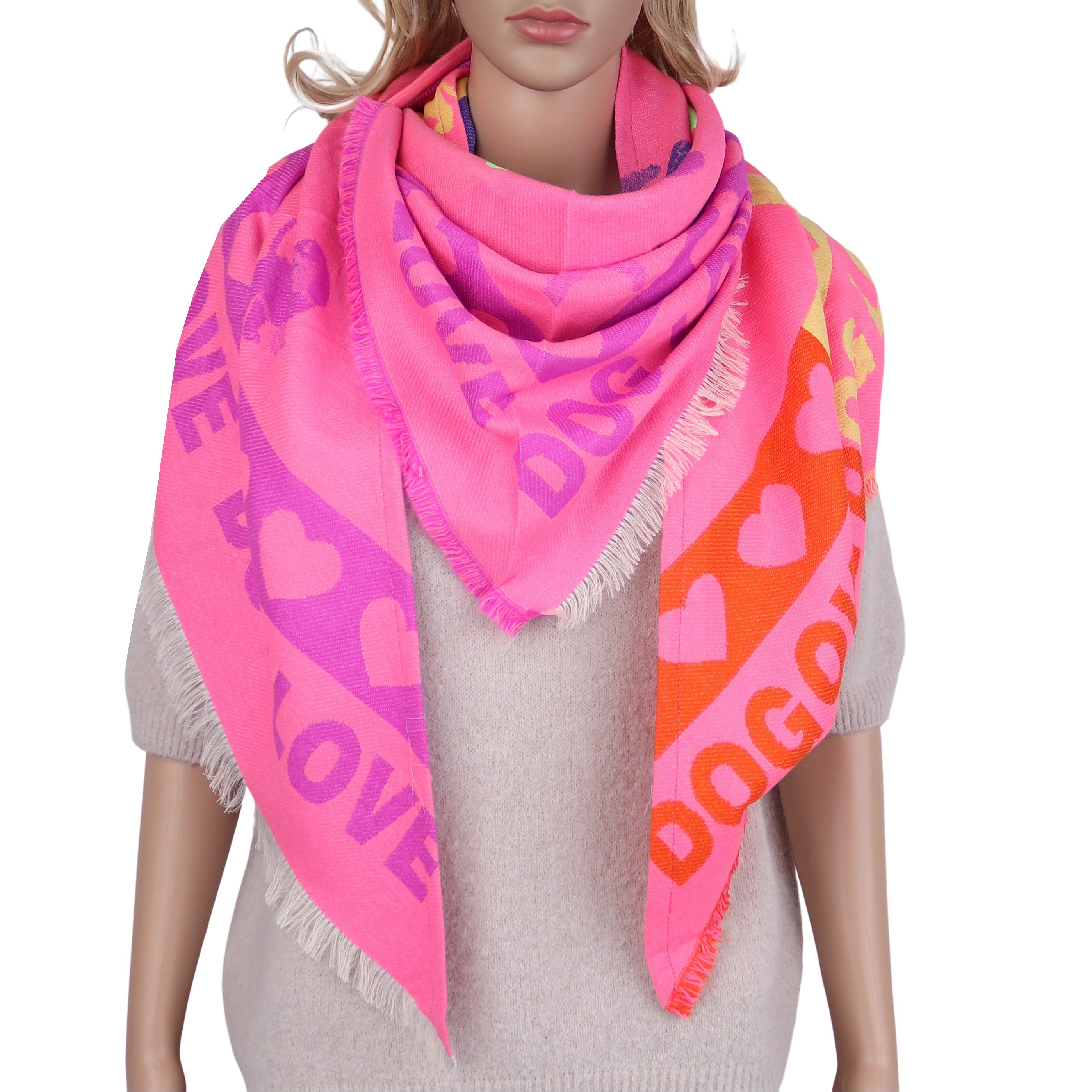 MIRROSI Dreieckstuch weicher und warmer XXL Dreiecksschal ca.190x95 cm, (ca günstig online kaufen