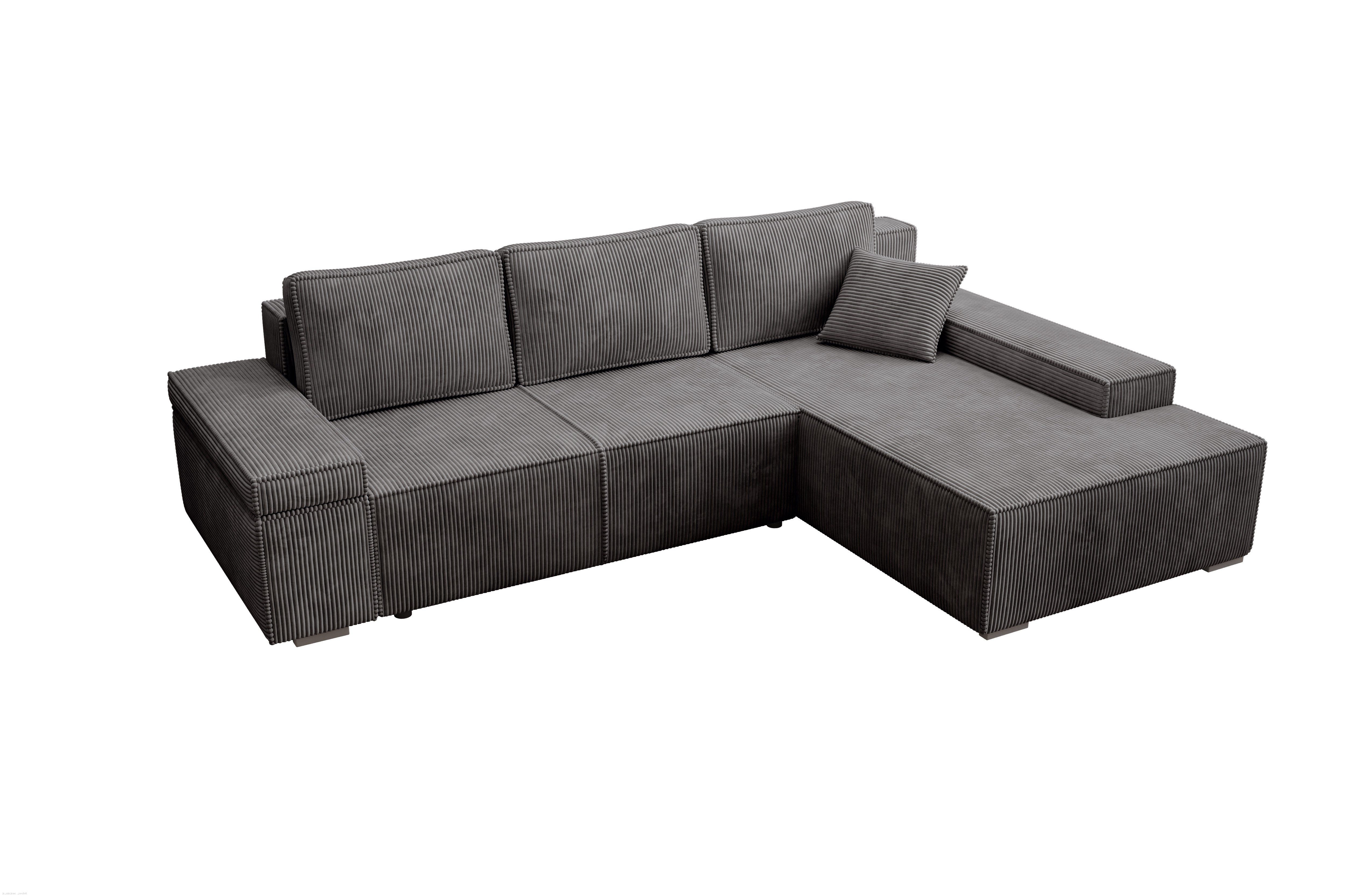 PROMETO Möbel Ecksofa L-Form Sofa mit Schlaffunktion, Bettkasten, Links/Rec günstig online kaufen