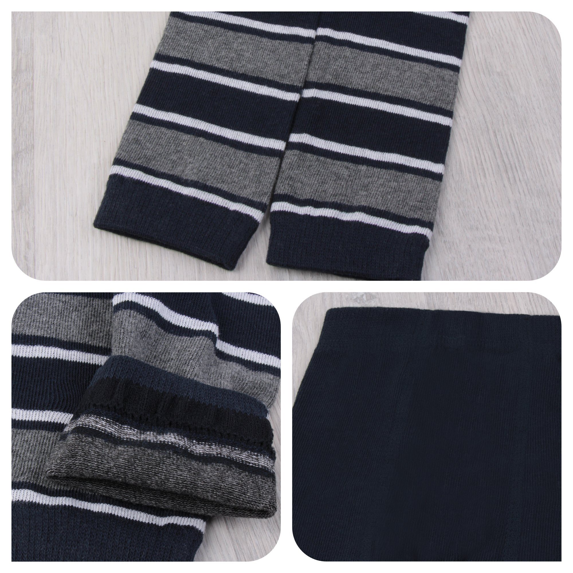 L&K-II Strickstrumpfhose 2752 (5er-Packung) Leggings ohne Füße Knöchellang aus Baumwolle – Bild 4 von 5