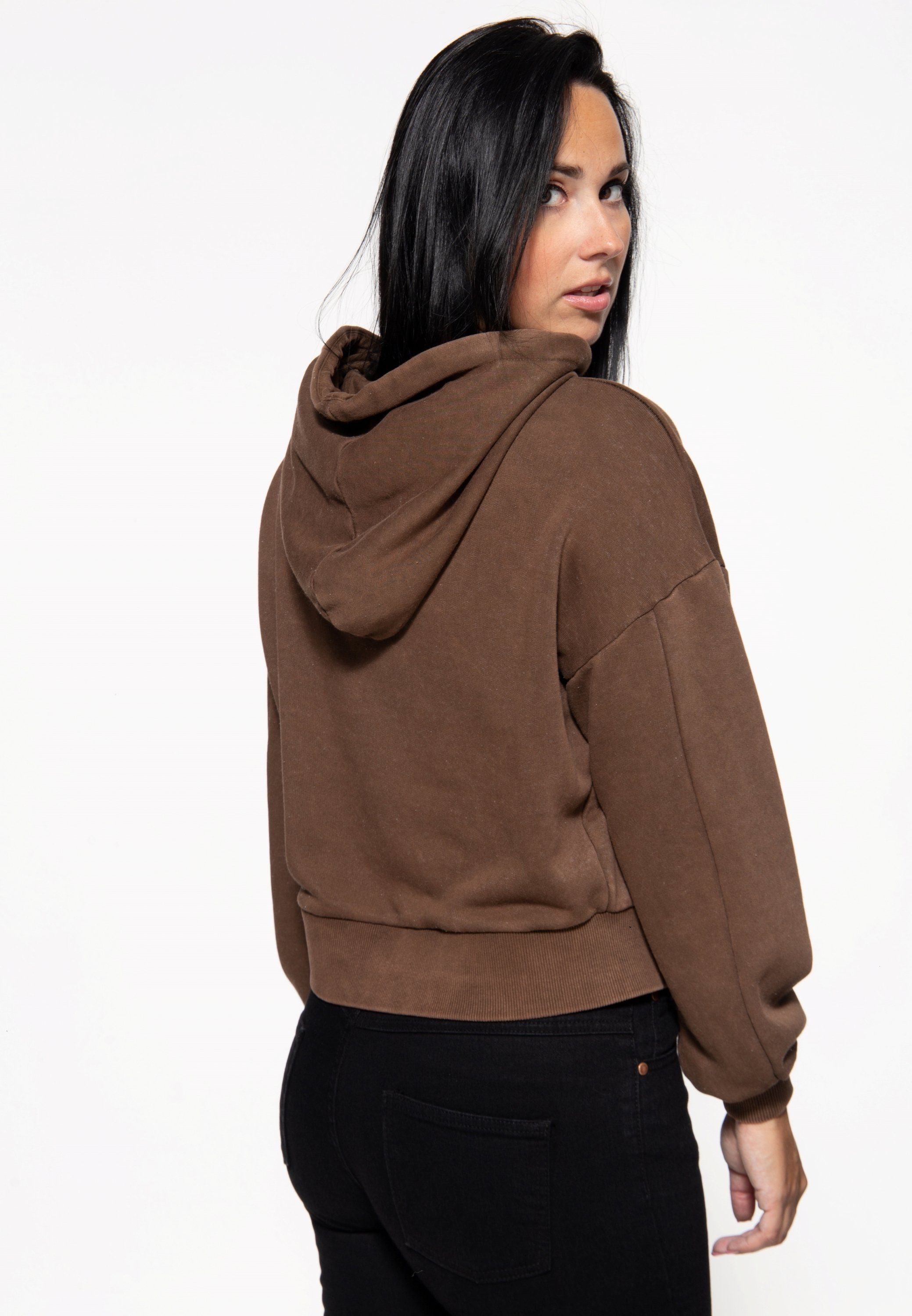 QueenKerosin Kapuzenpullover Wild Ones Ride Free (1-tlg) Acidwashed