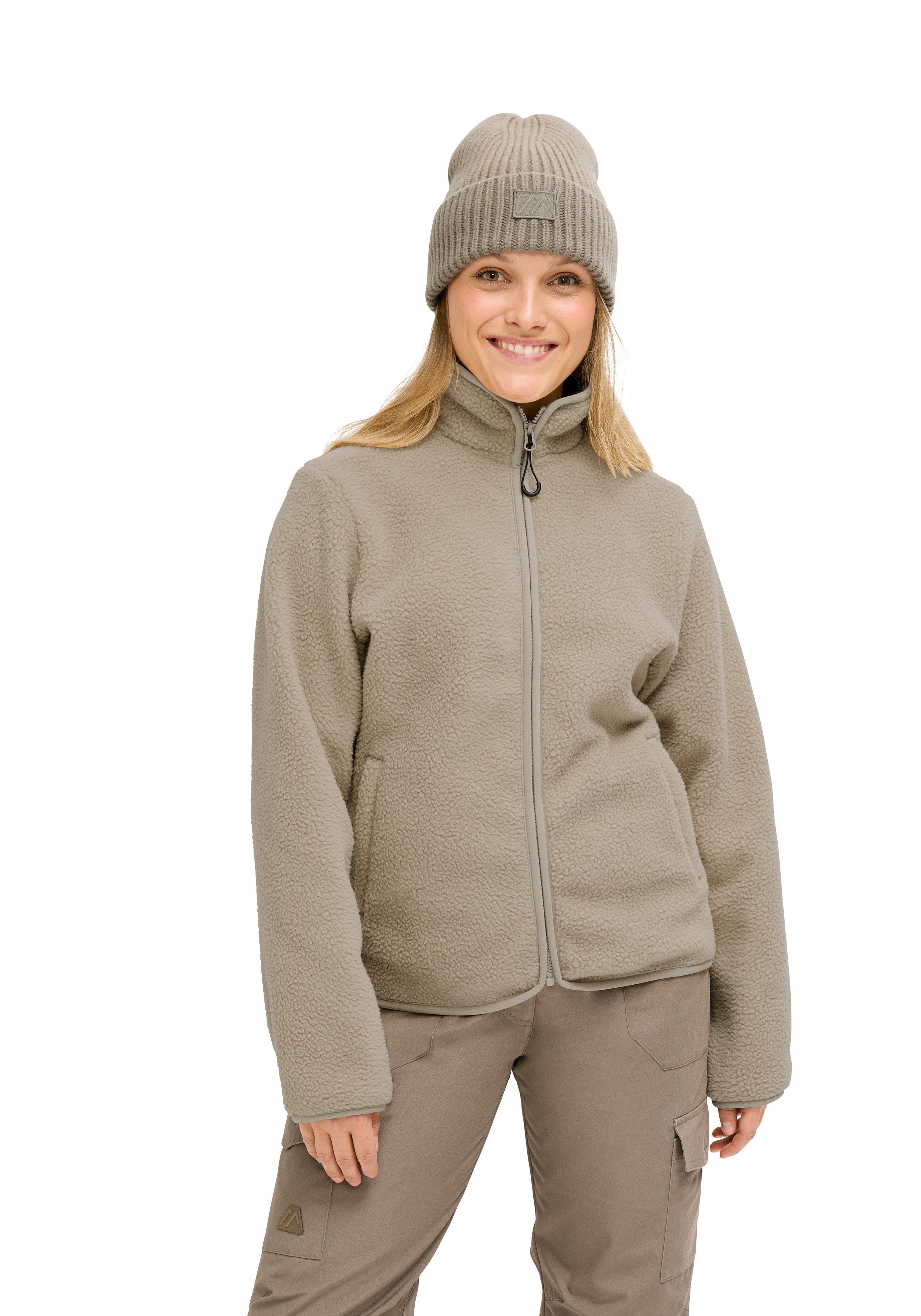 Maier Sports Fleecejacke DA-FLEECEJACKE RACKA PLUS W für Sportmode und Outdoormode, aus Polyester