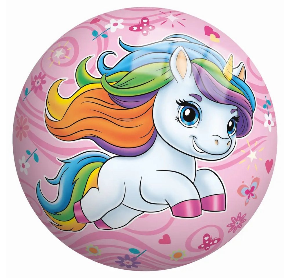 Vedes Spielball John 50103 - Buntball mit Einhorn-Motiv, Durchm.: 23 cm