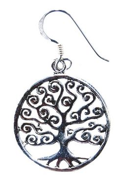 Kiss of Leather Ohrhänger-Set Ohrring Ohrhänger Lebensbaum Tree of Life Ohrringe aus 925 Sterling Silber